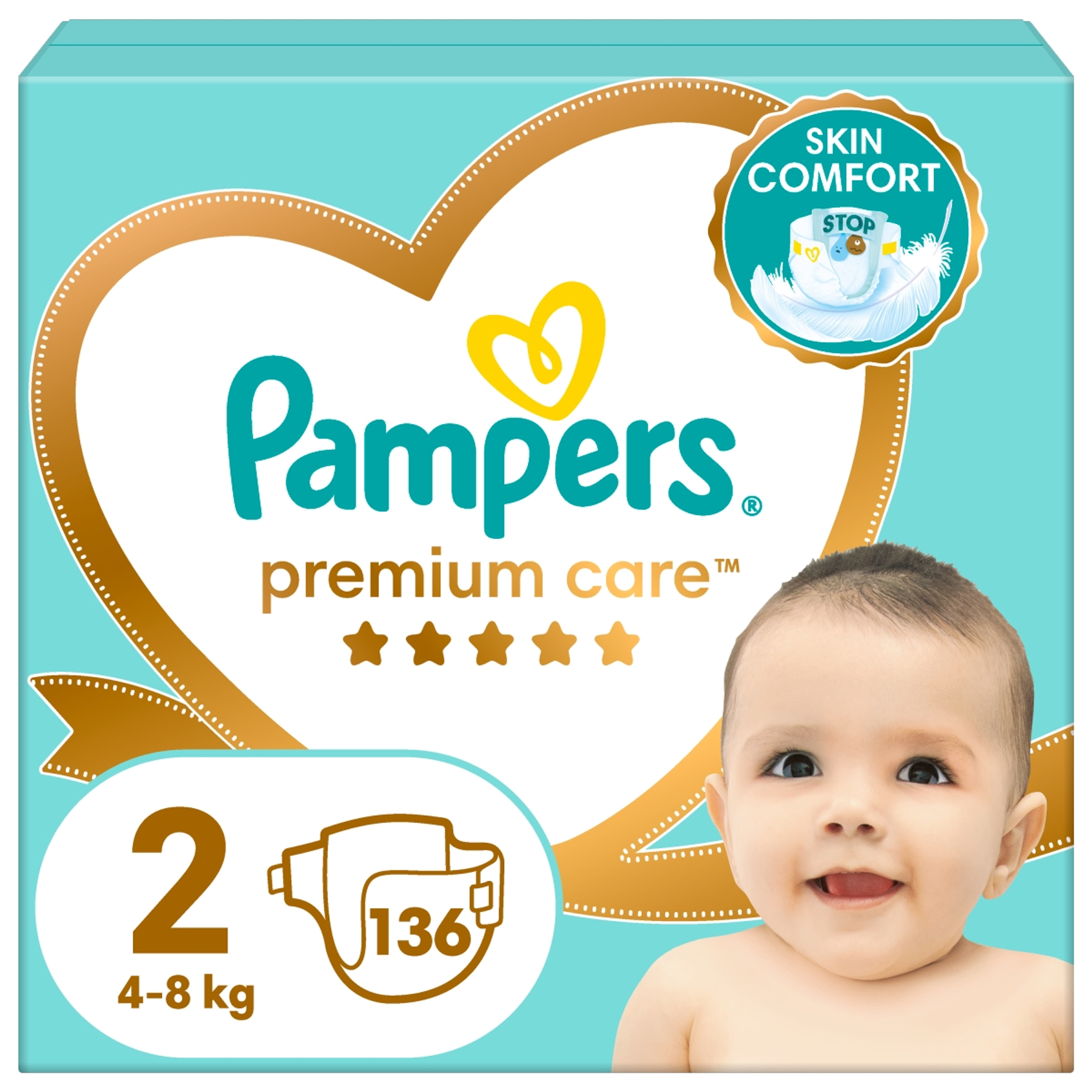 Pampers Premium Care pelenka, 2-es méret 4-8 kg - 136 db-8