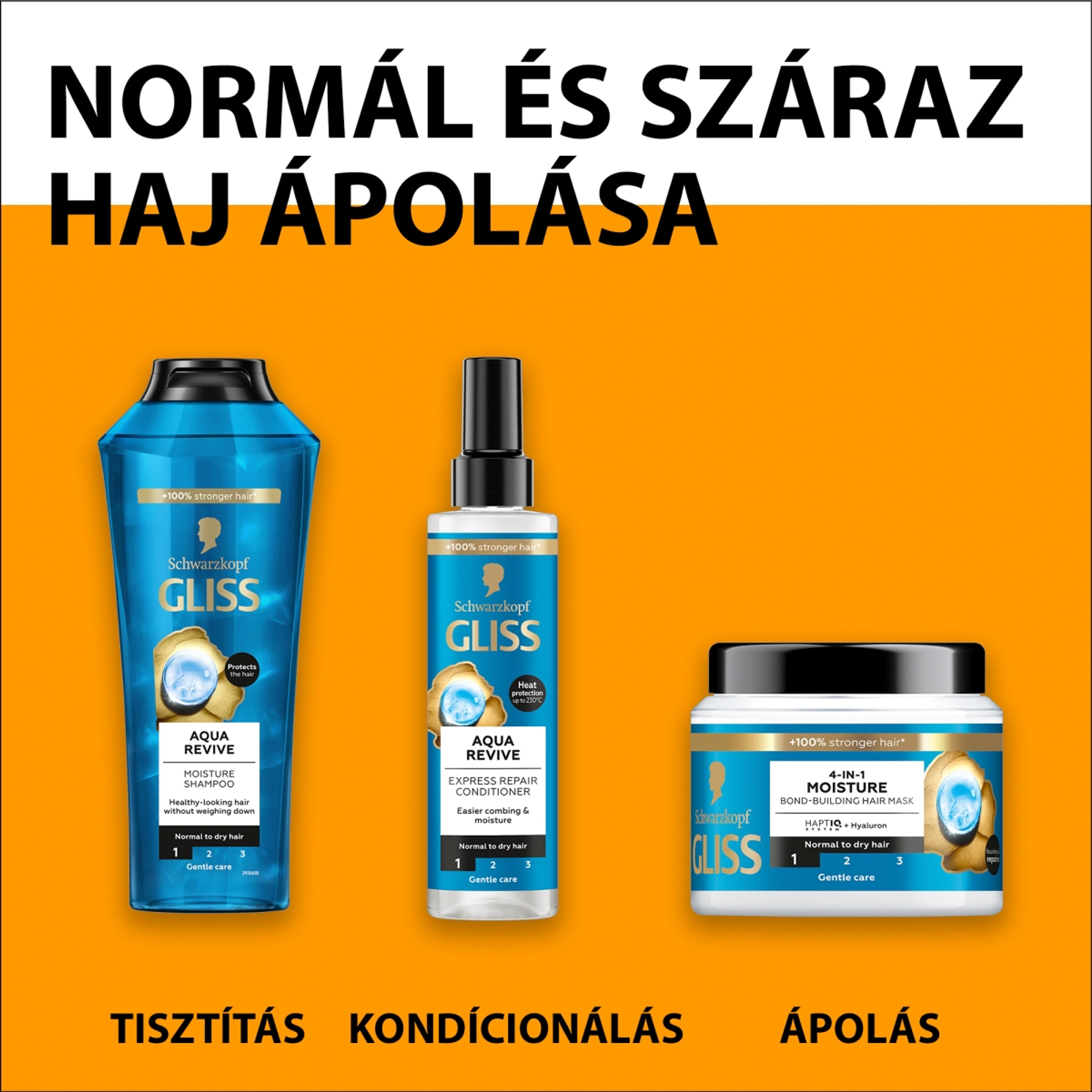 Gliss Aqua Revive 4 az 1-ben hidratáló hajmaszk - 400 ml-6