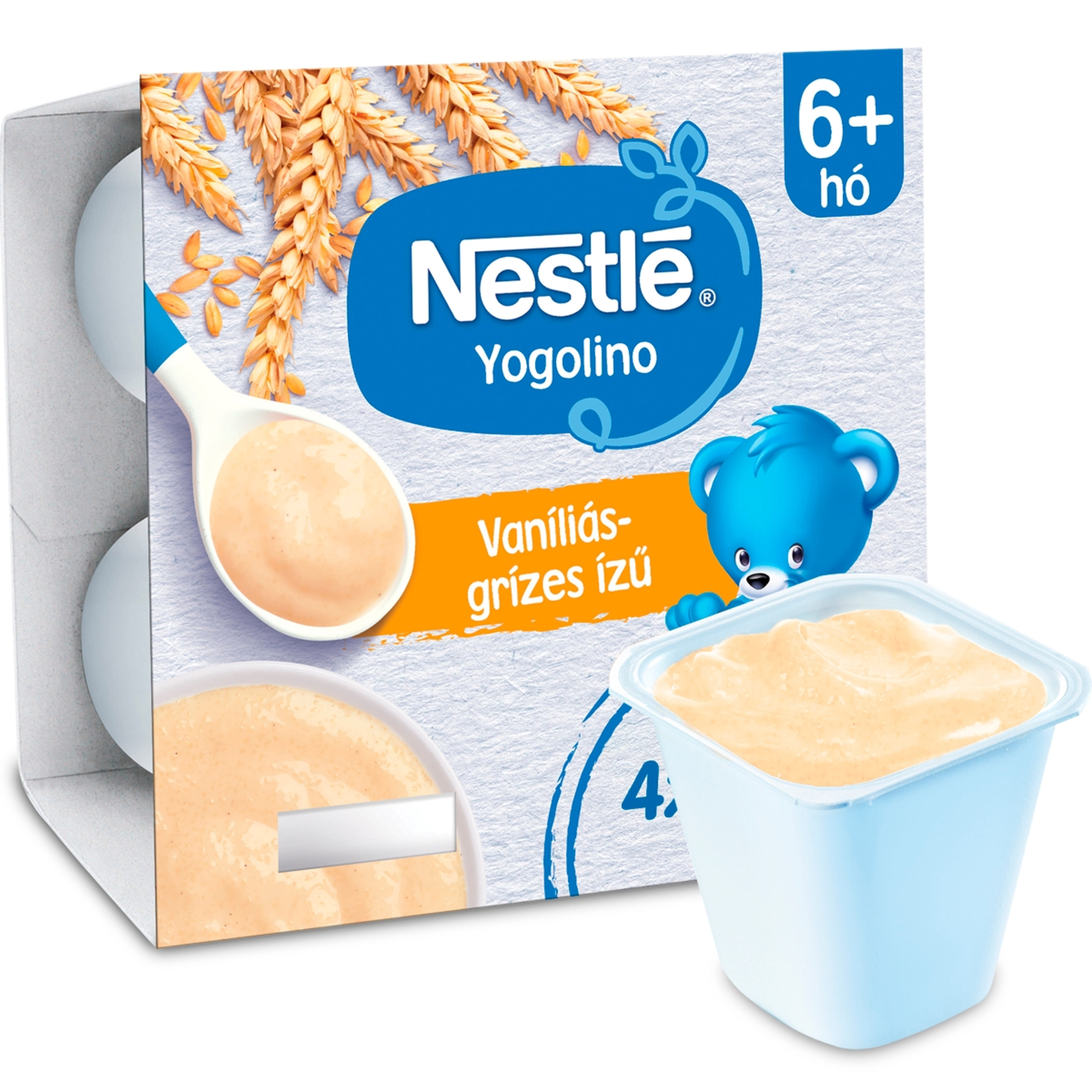 Nestlé Yogolino Bébidesszert Grízes Vaníliás 6 Hónapos Kortól 4*100g - 400 g-2