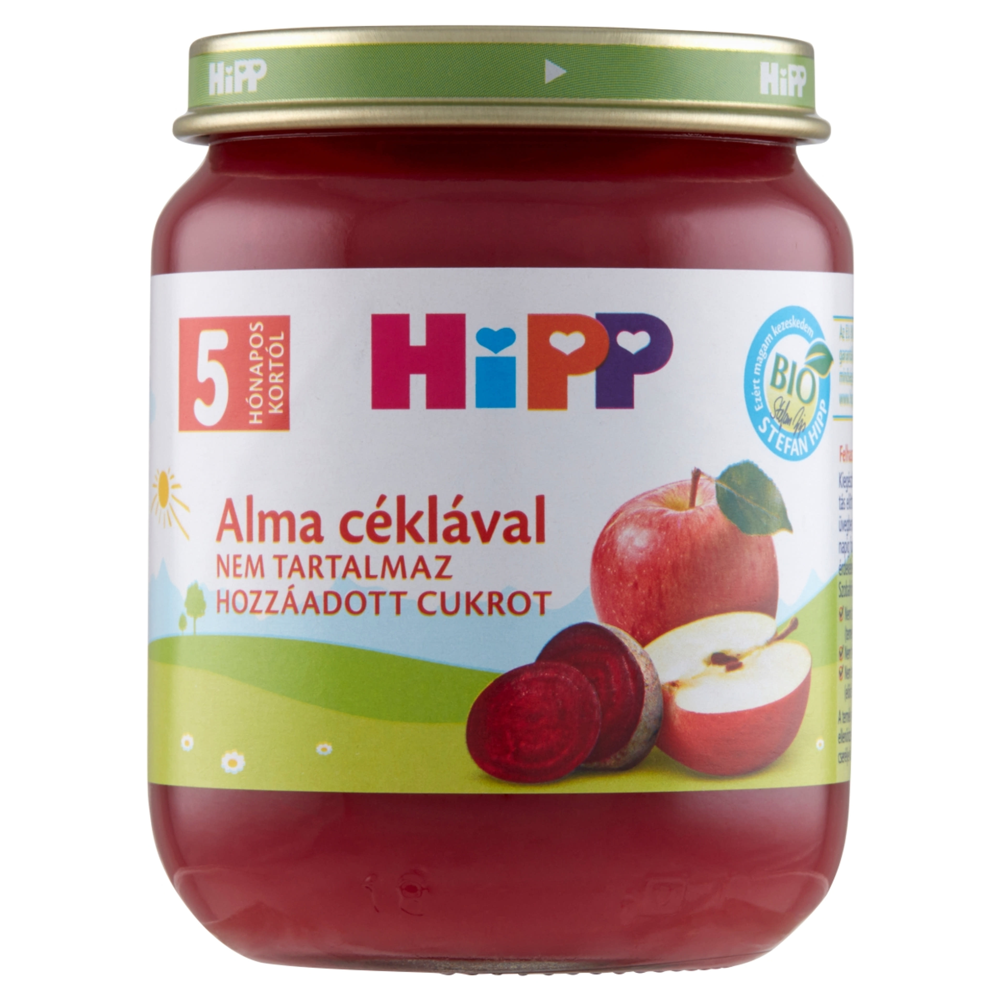 Hipp bio 5 hónapos kortól alma céklával - 125 g-1