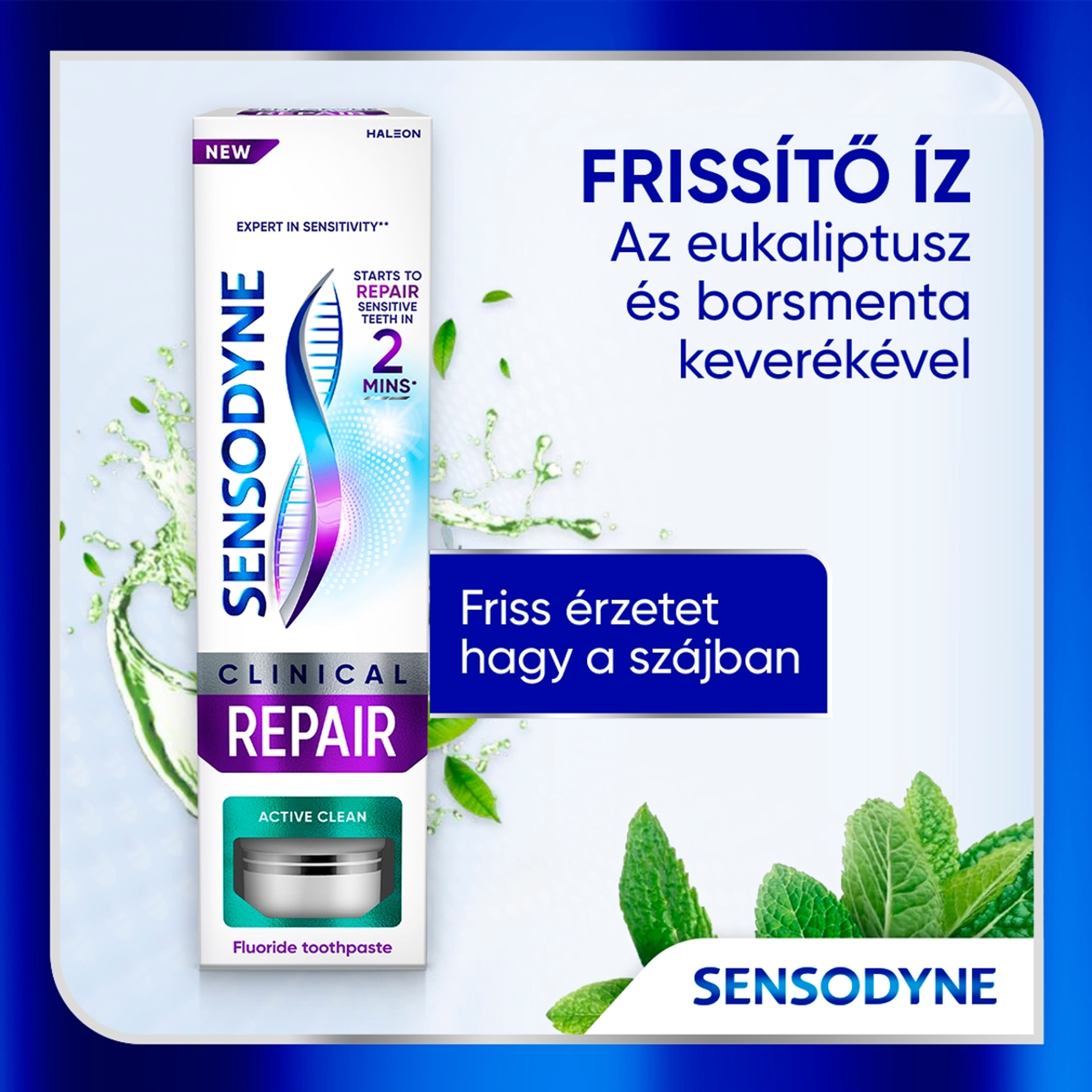 Sensodyne Clinical Repair Active Clean fluoridos fogkrém - 75 ml-6