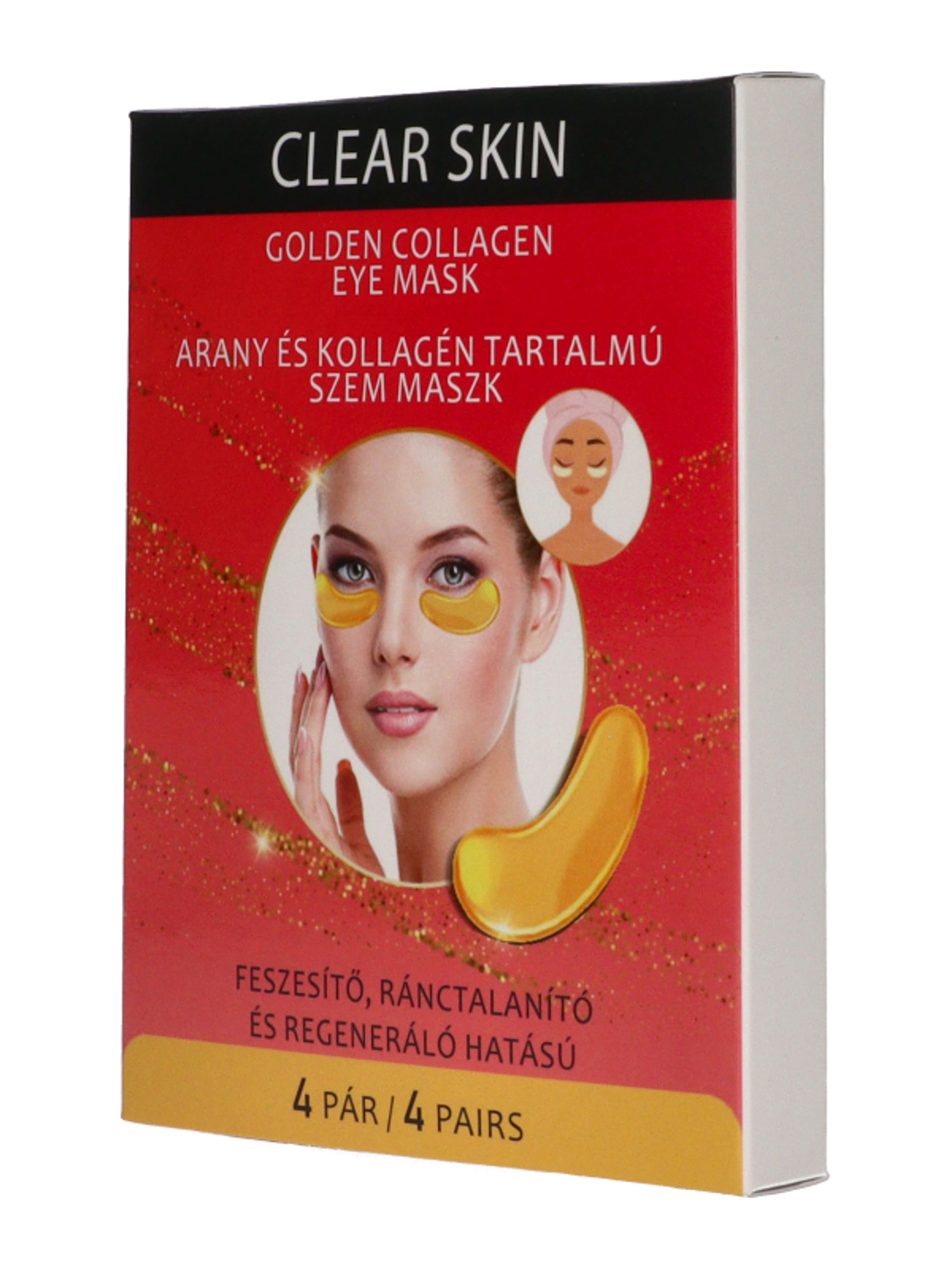 Clear Skin szemmaszk arannyal és kollagénnel 4 pár - 8 db-2