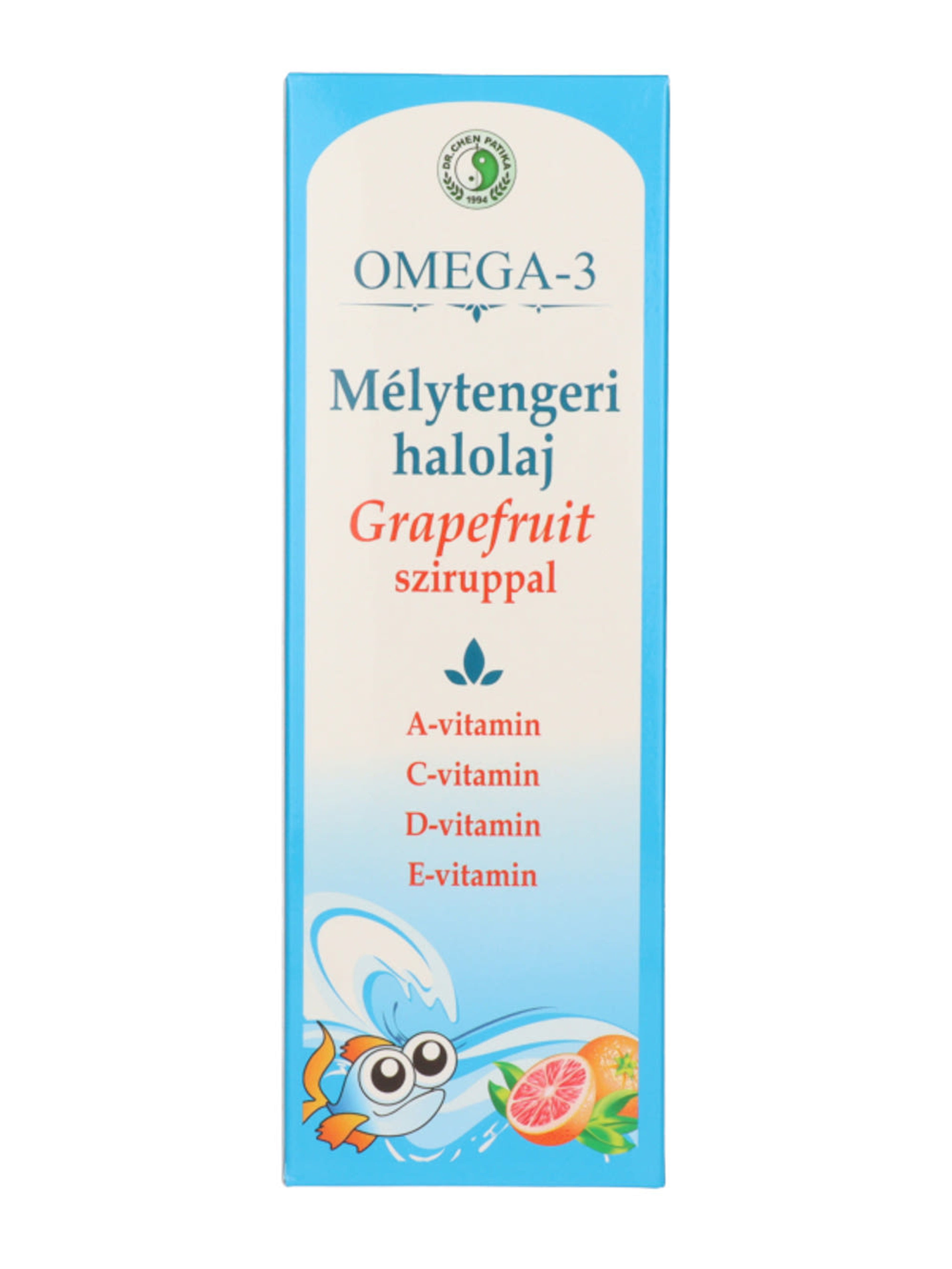 Dr. Chen Patika Omega-3 Mélytengeri Halolaj Grapefruittal szirup  - 500 ml
