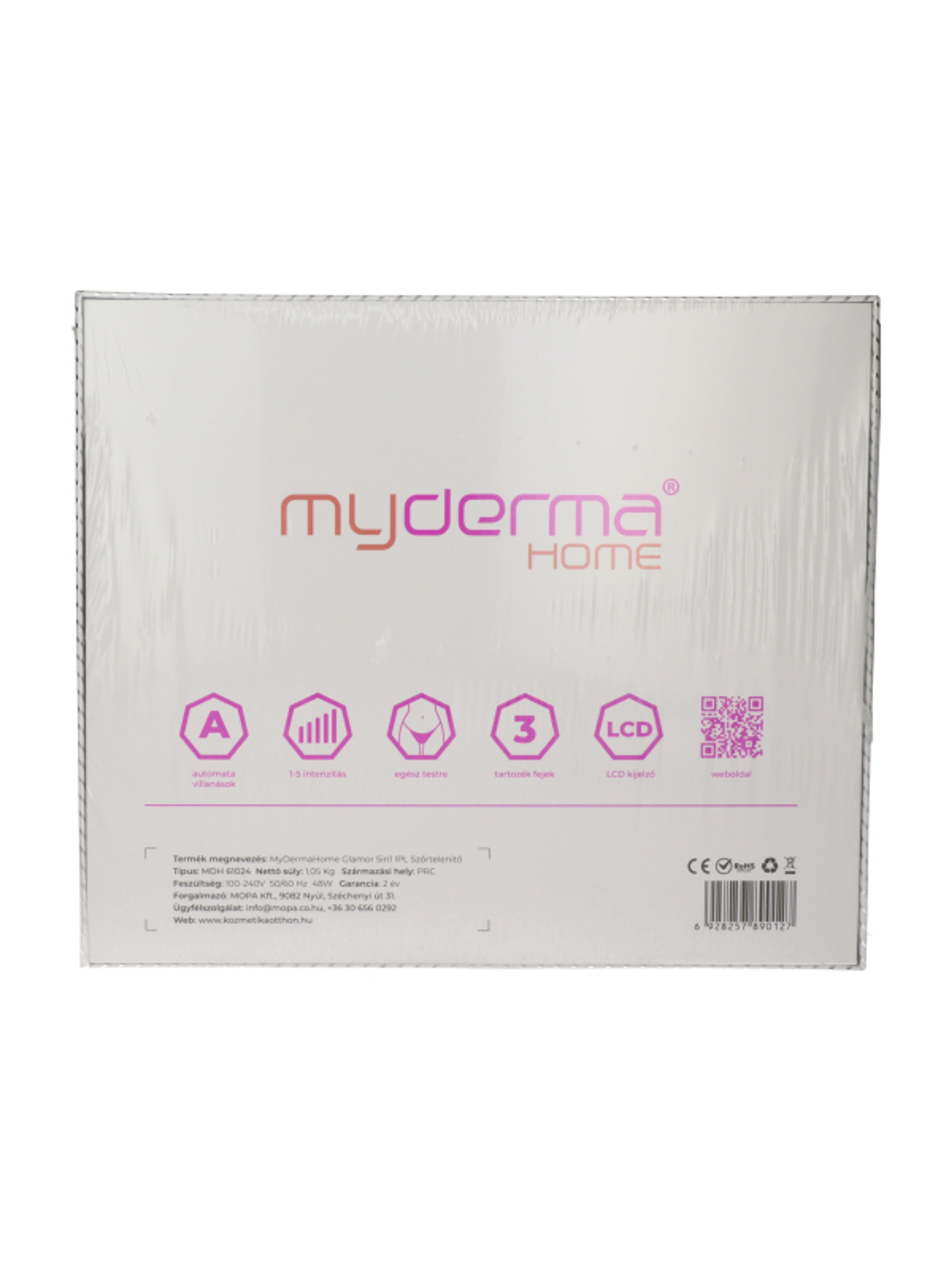 MyDermaHome 5in1 szőrtelenítő, arcfiatalító, akne-pigmentfolt, értágulat kezelő készülék - 1 db-7
