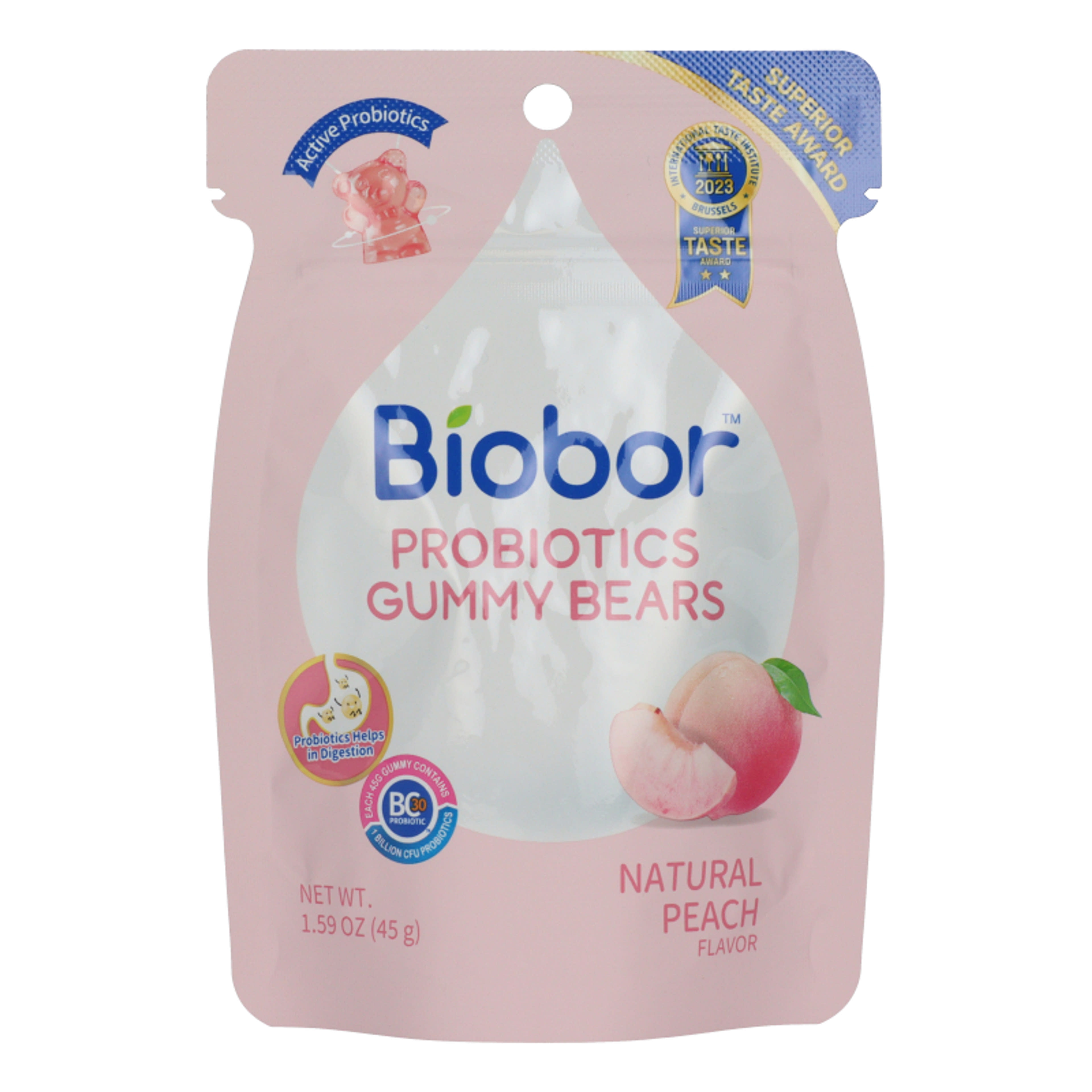 Biobor probiotikus gumicukor őszibarack izű - 45 g-1