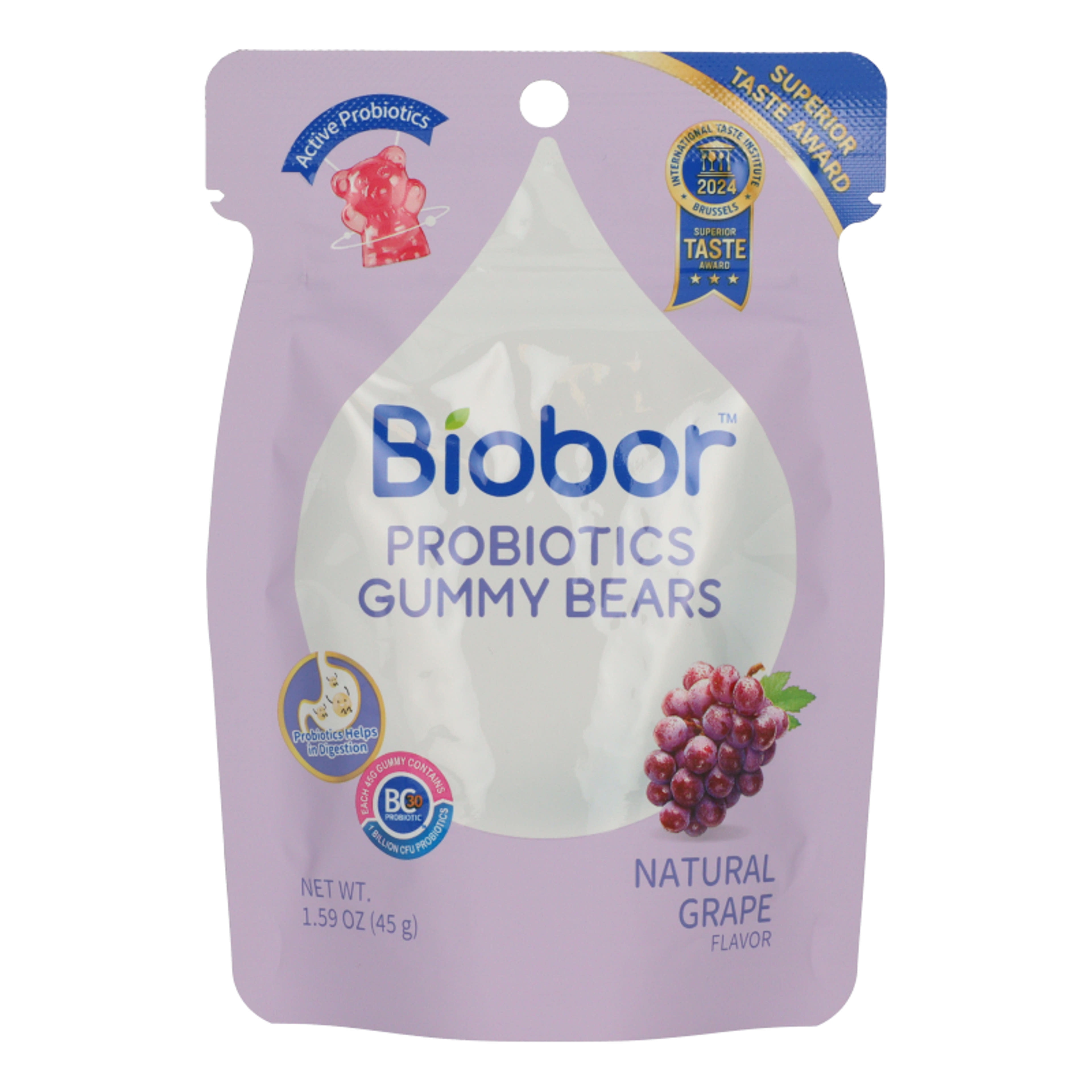 Biobor probiotikus gumicukor szőlő izű - 45 g-1
