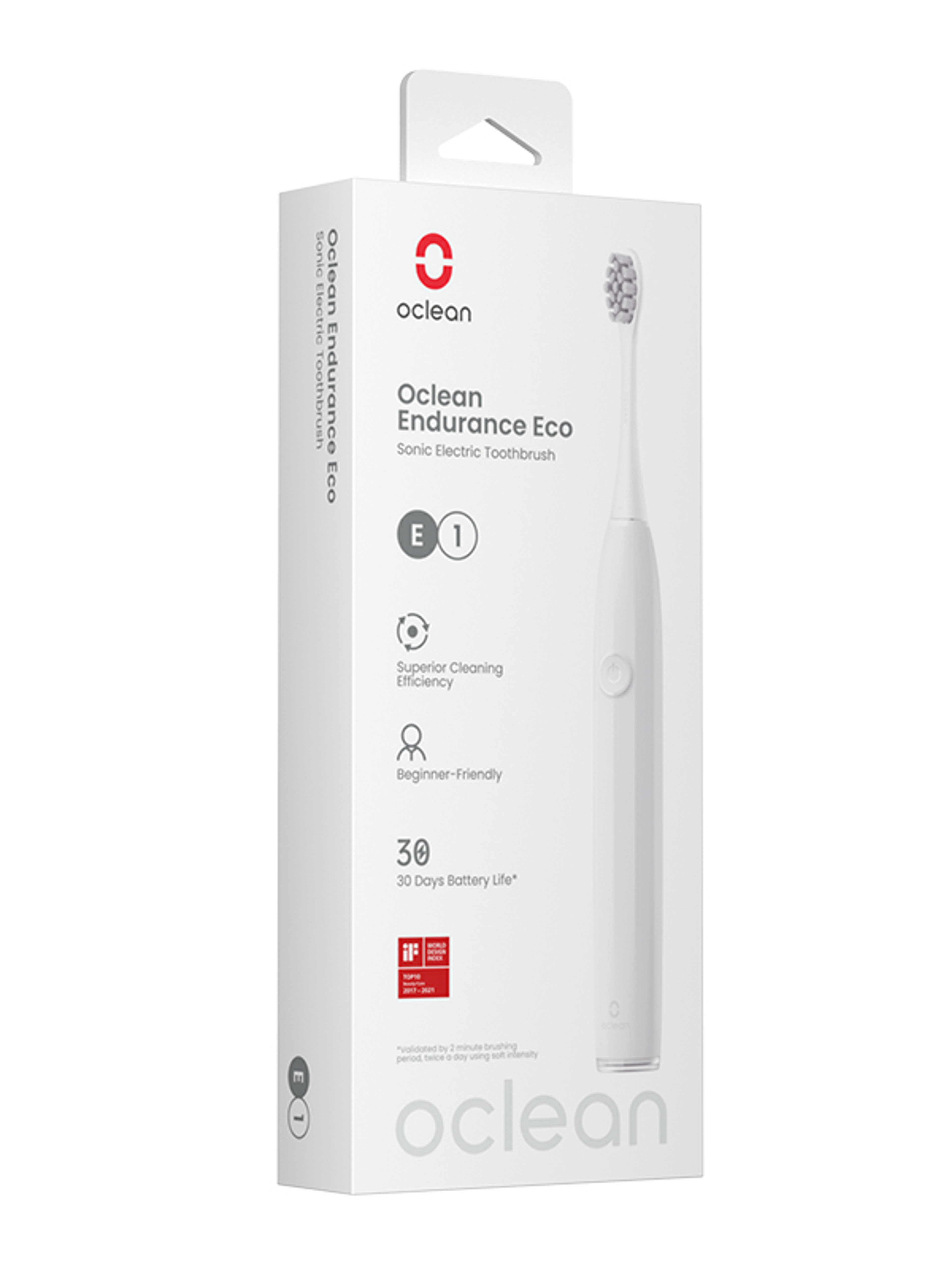 Oclean Endurance Eco elektromos fogkefe /fehér - 1 db