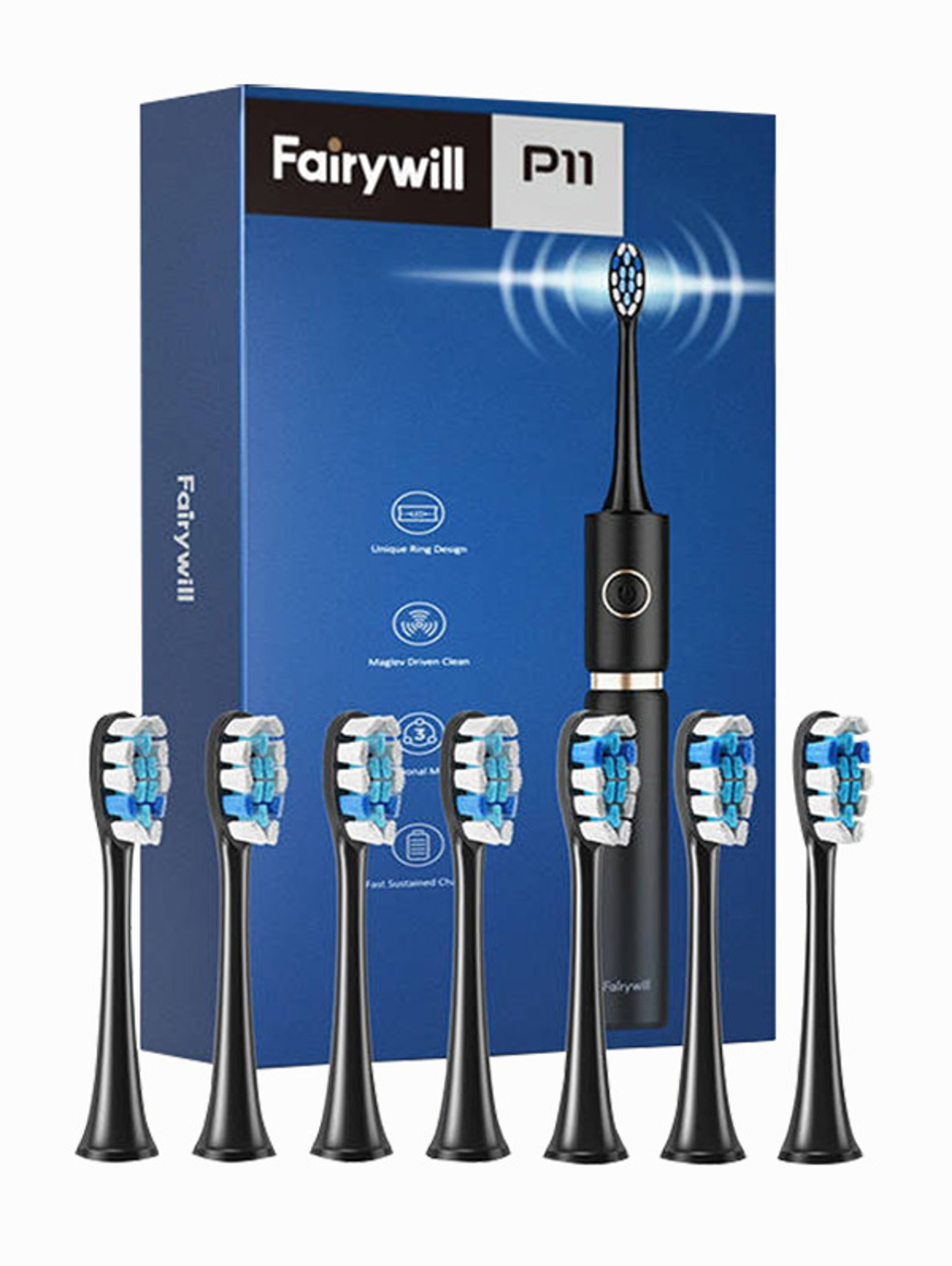 Fairywill FW-P11 elektromos fogkefe utitokkal - 1 db-5