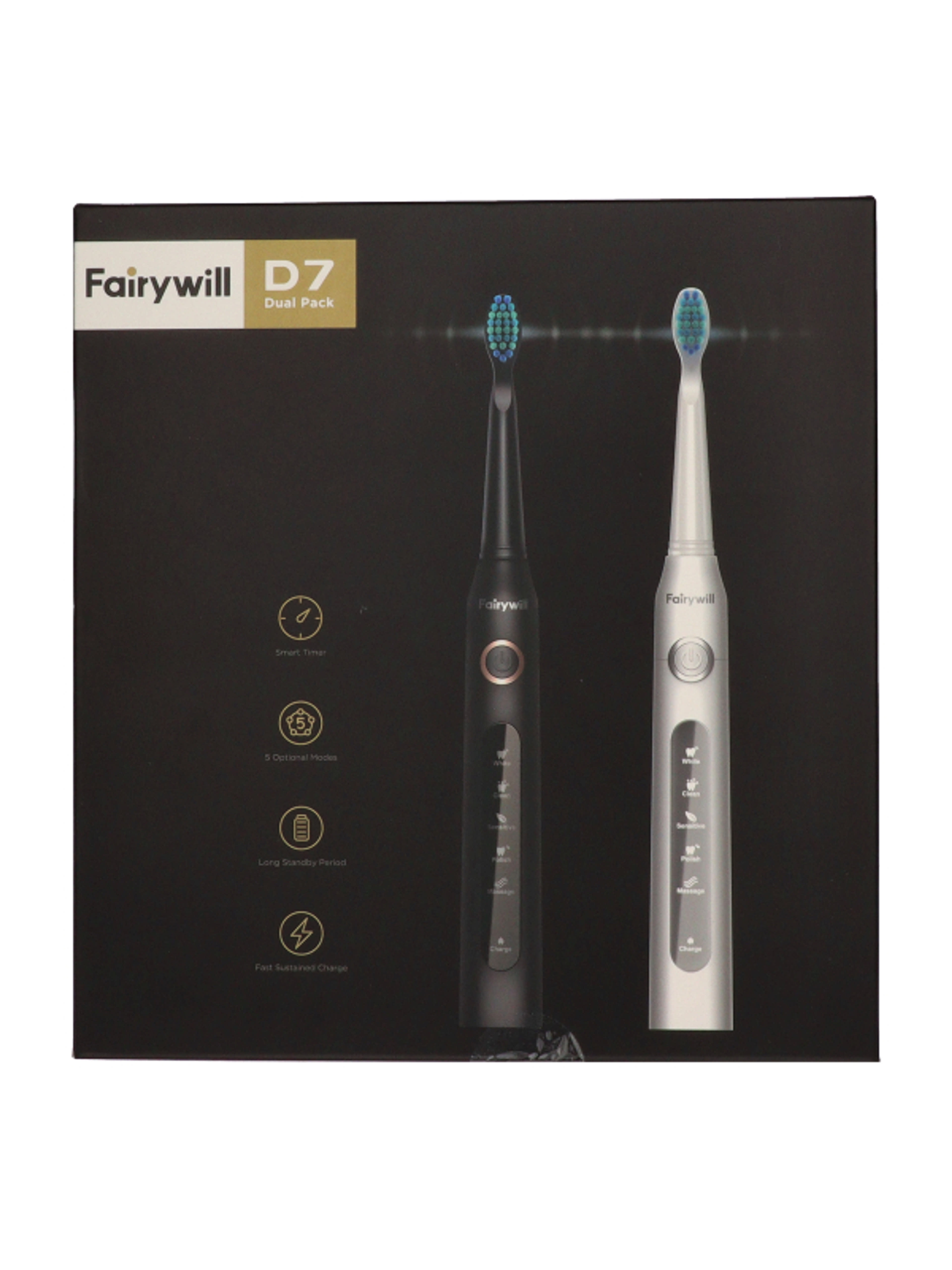 Fairywill FW-507 elektromos fogkefe utitokkal - 1 db-1