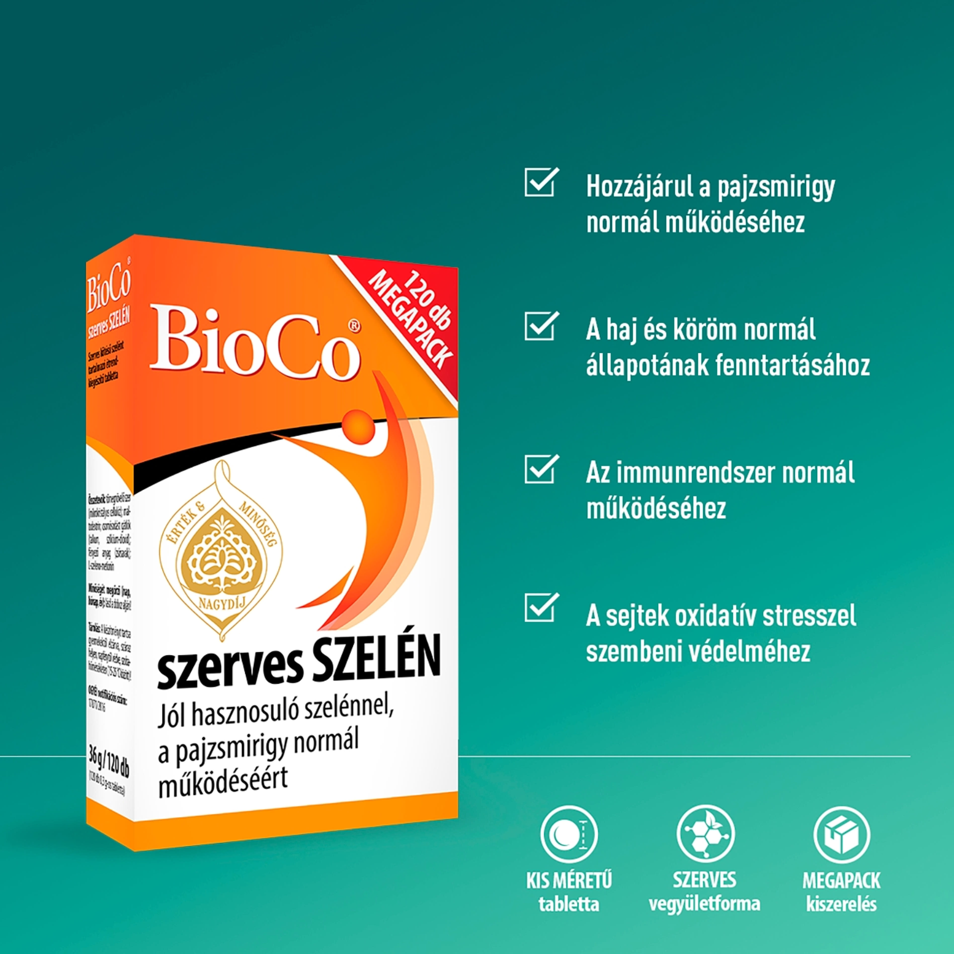 Bioco szerves szelén megapack tabletta - 120 db-3