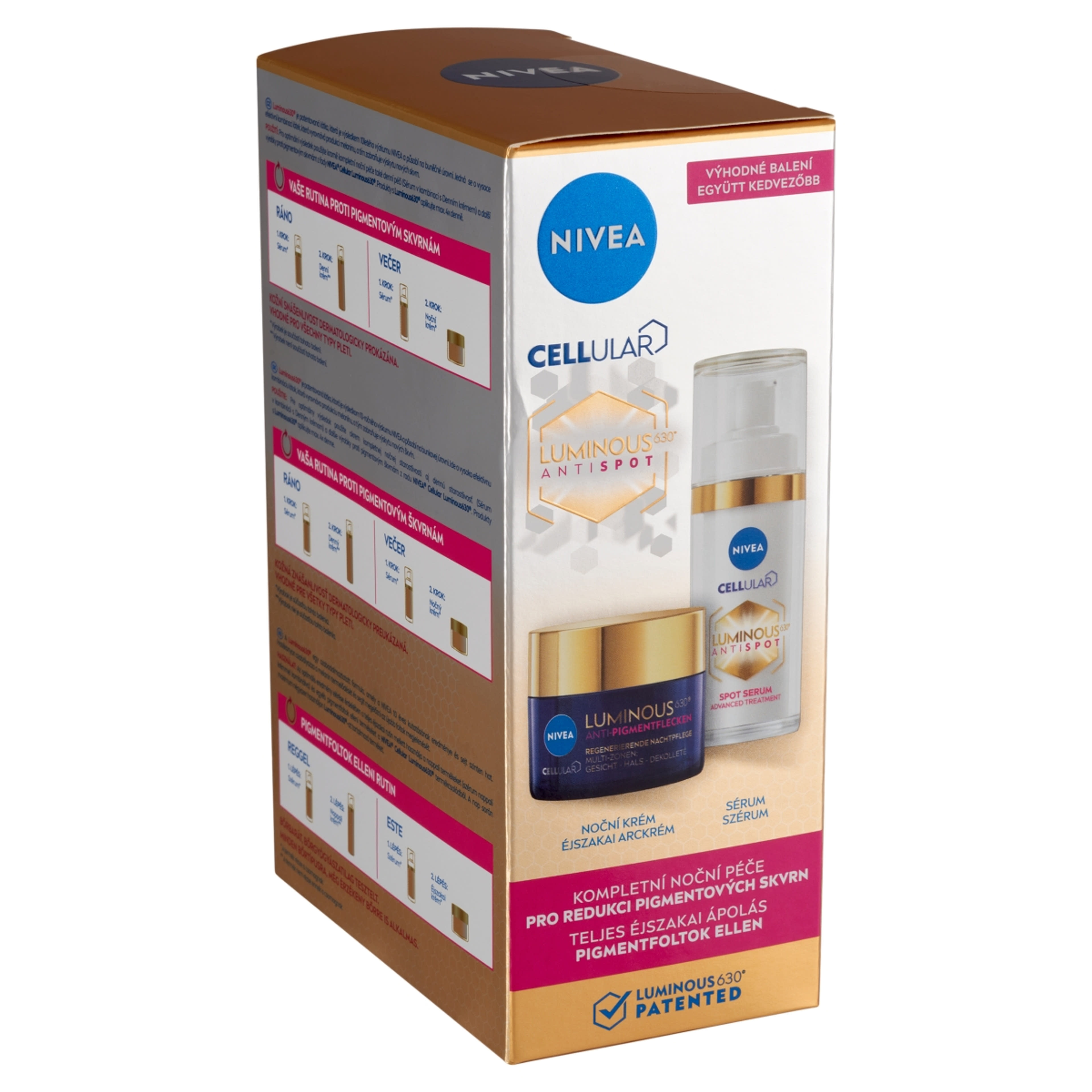 Nivea Cellular Luminous 630 pigmentfoltok ellei krém és szérum duopack 2 db - 80 ml-4