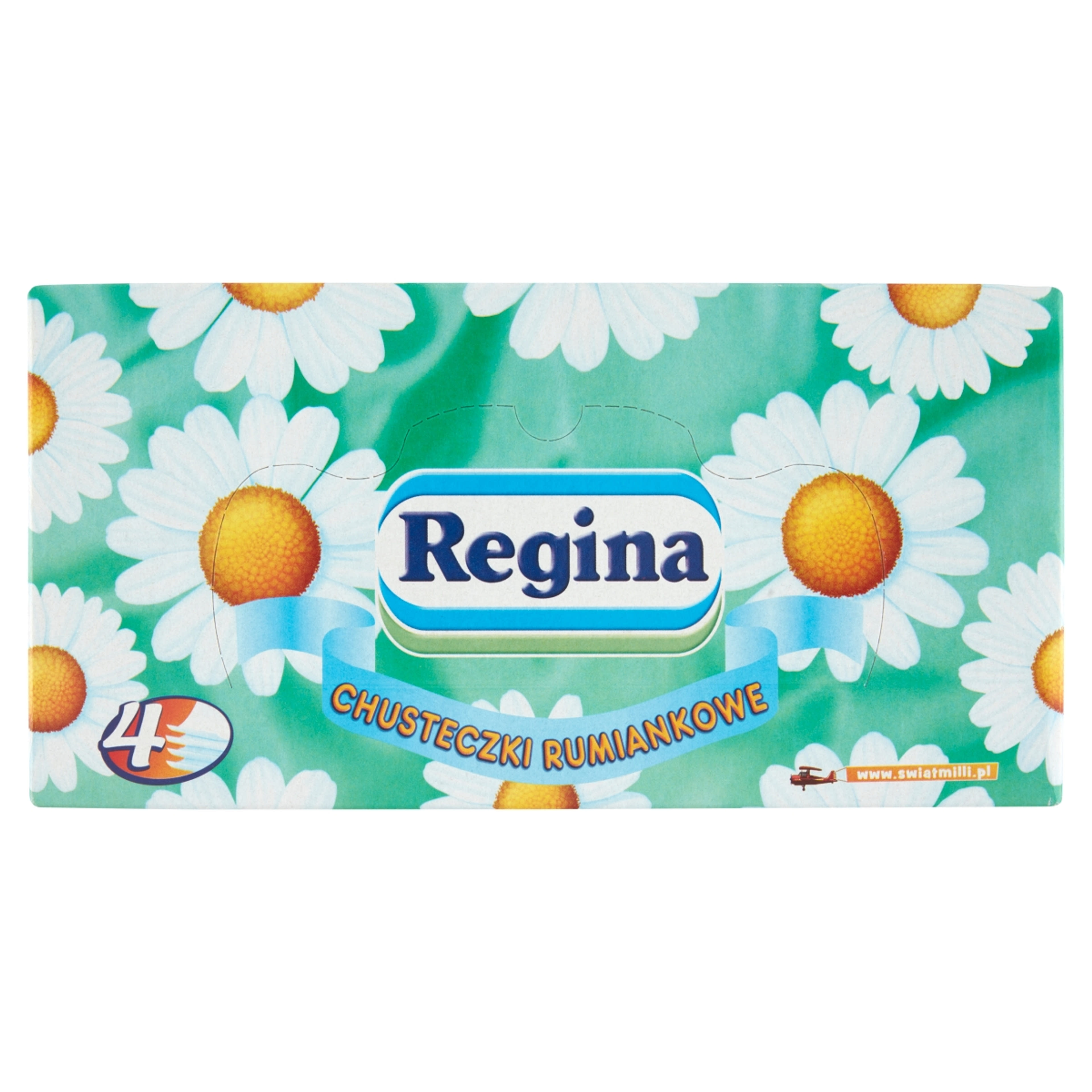 Regina Camomilla dobozos zsebkendő 4 rétegű - 96 db