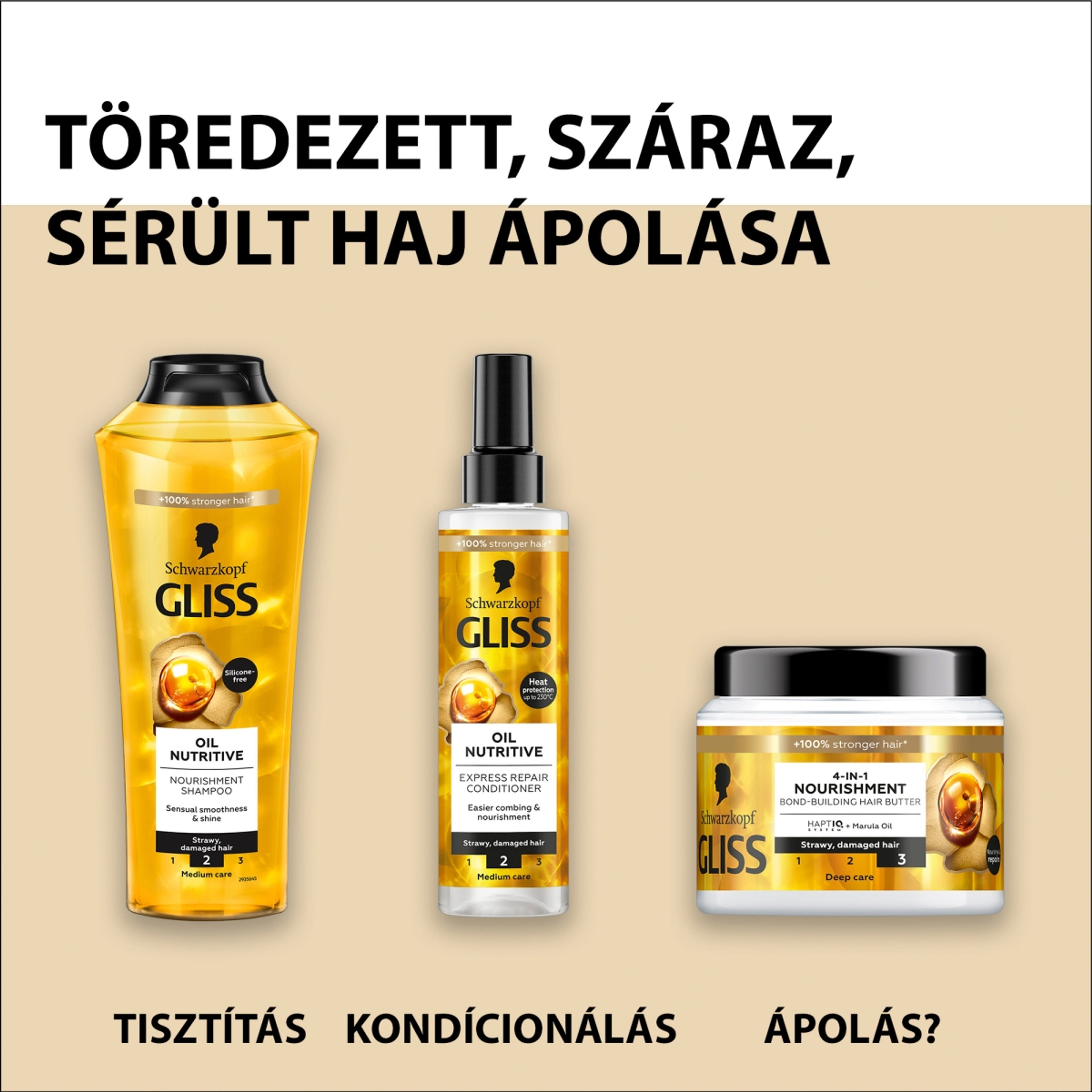 Gliss Tápláló olaj hajregeneráló sampon - 250 ml-7