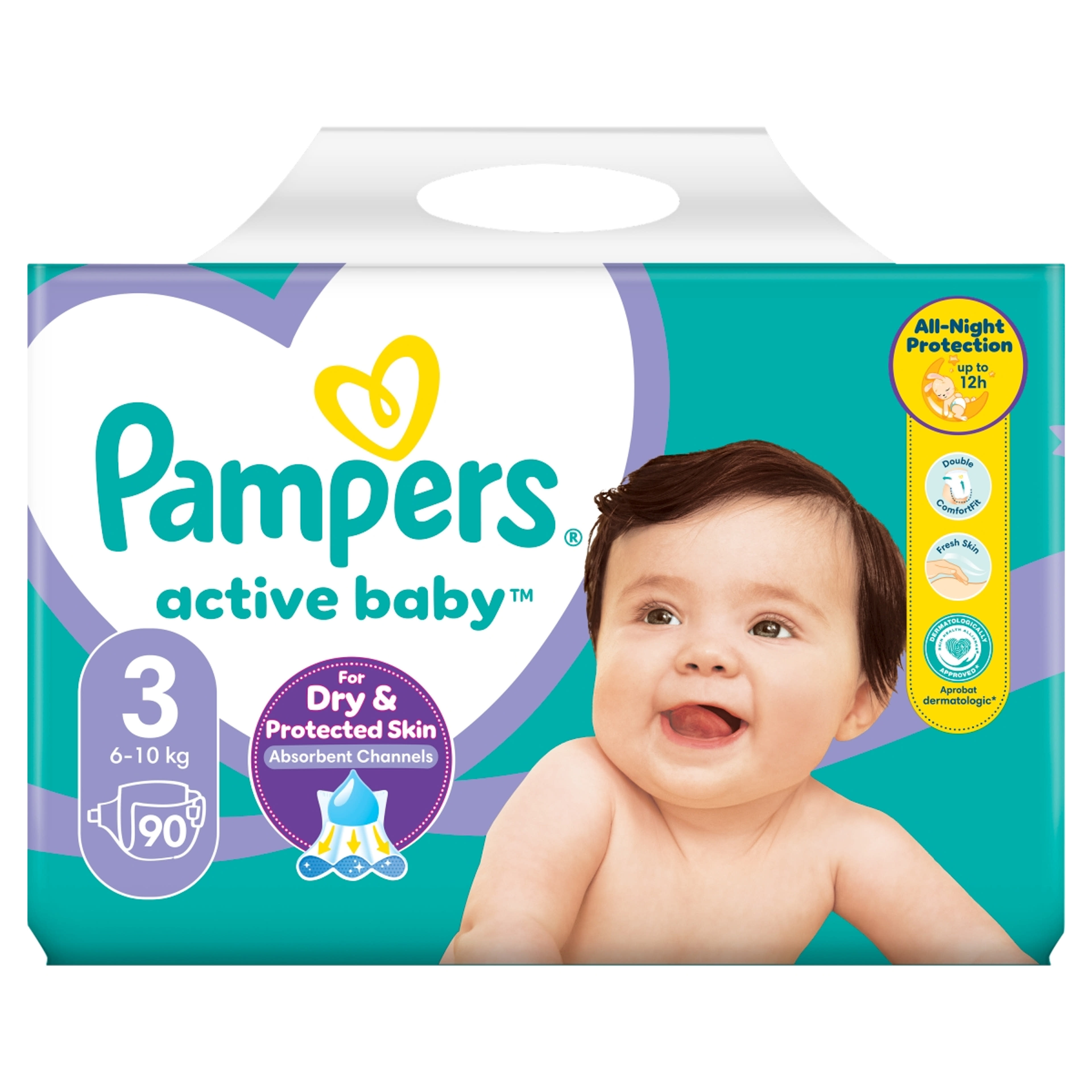 Pampers Active Baby Giant Pack Pelenka 3 - 90 db-1