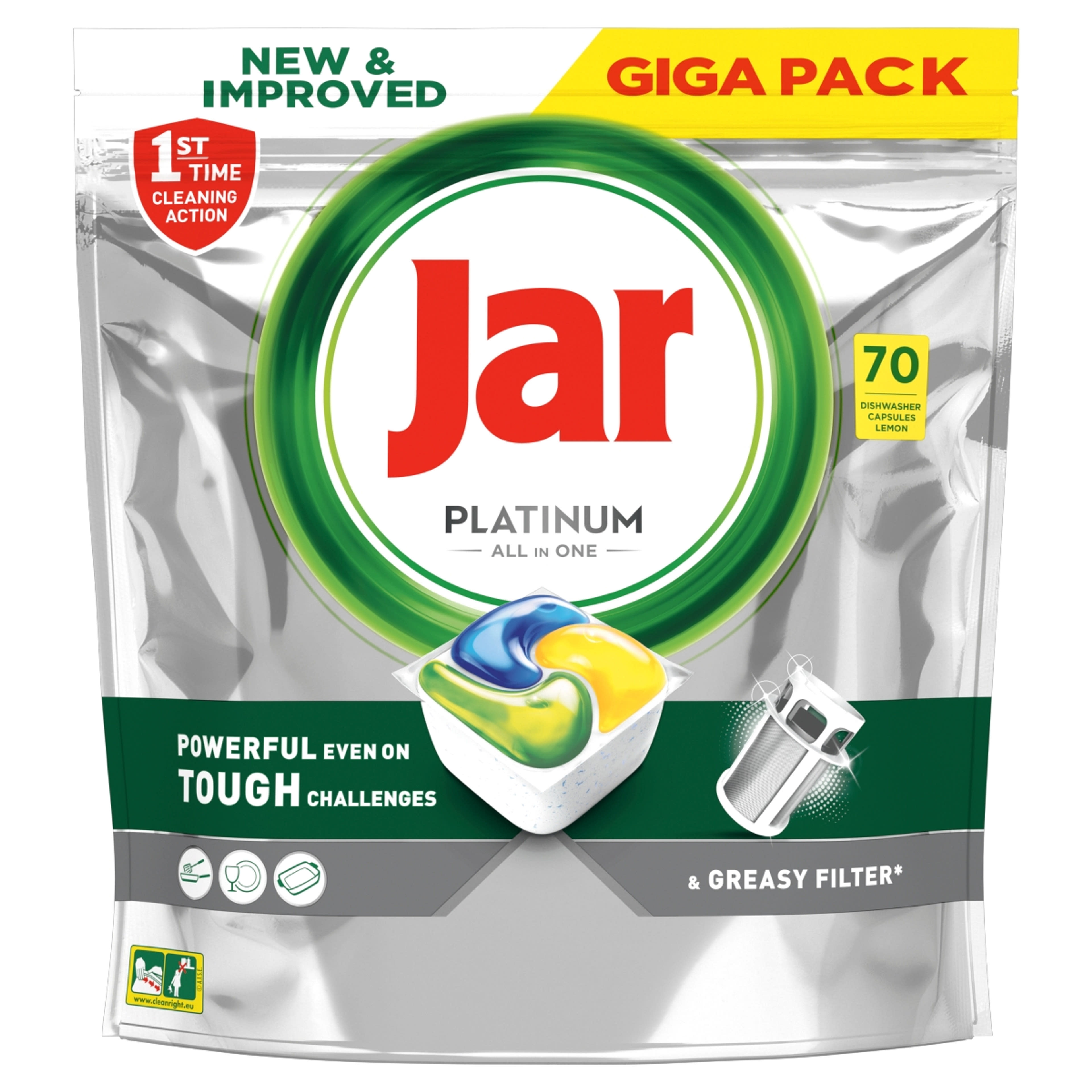 Jar Platinum mosogató tabletta - 70 db