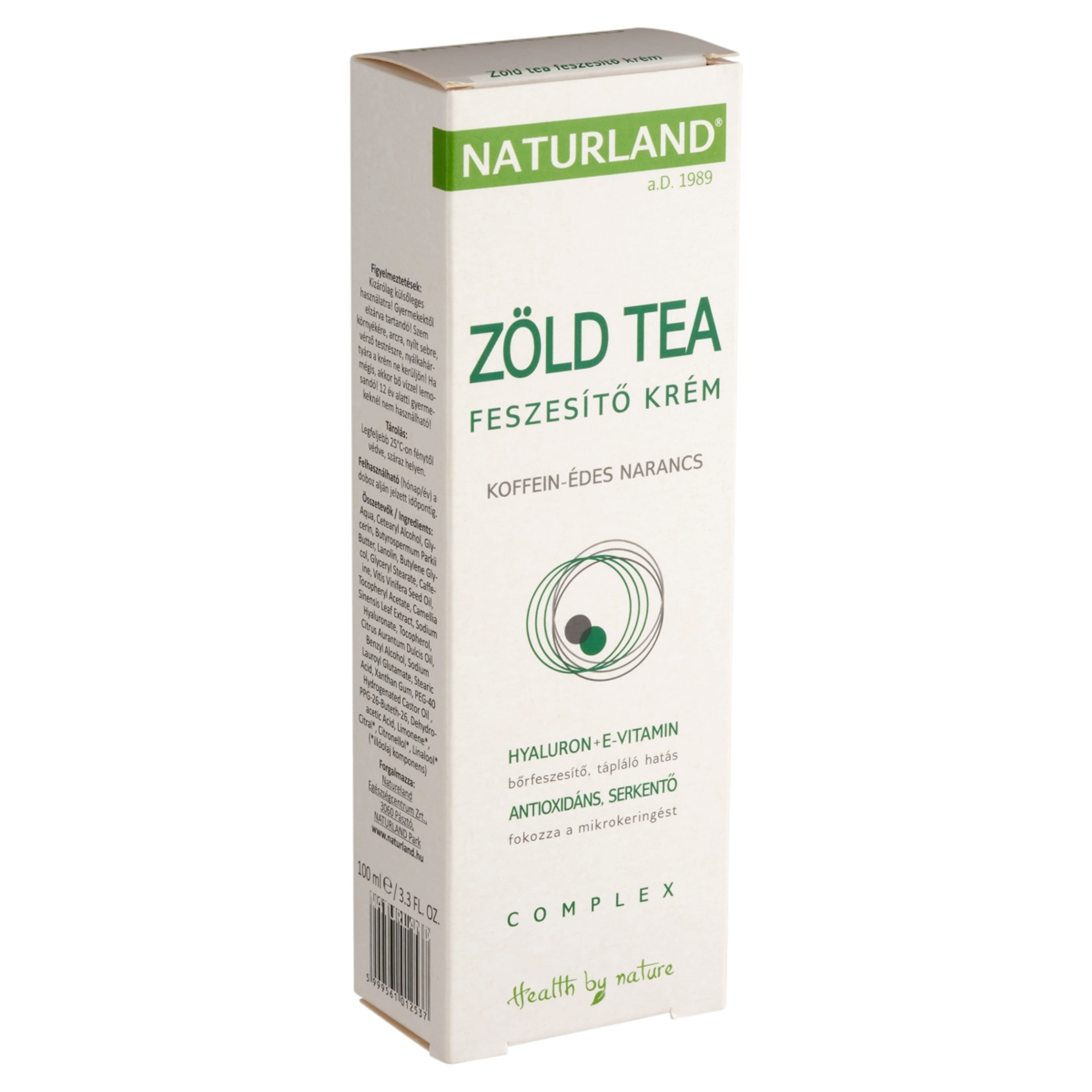 Naturland Zöld tea feszesítő krém - 100 ml-2