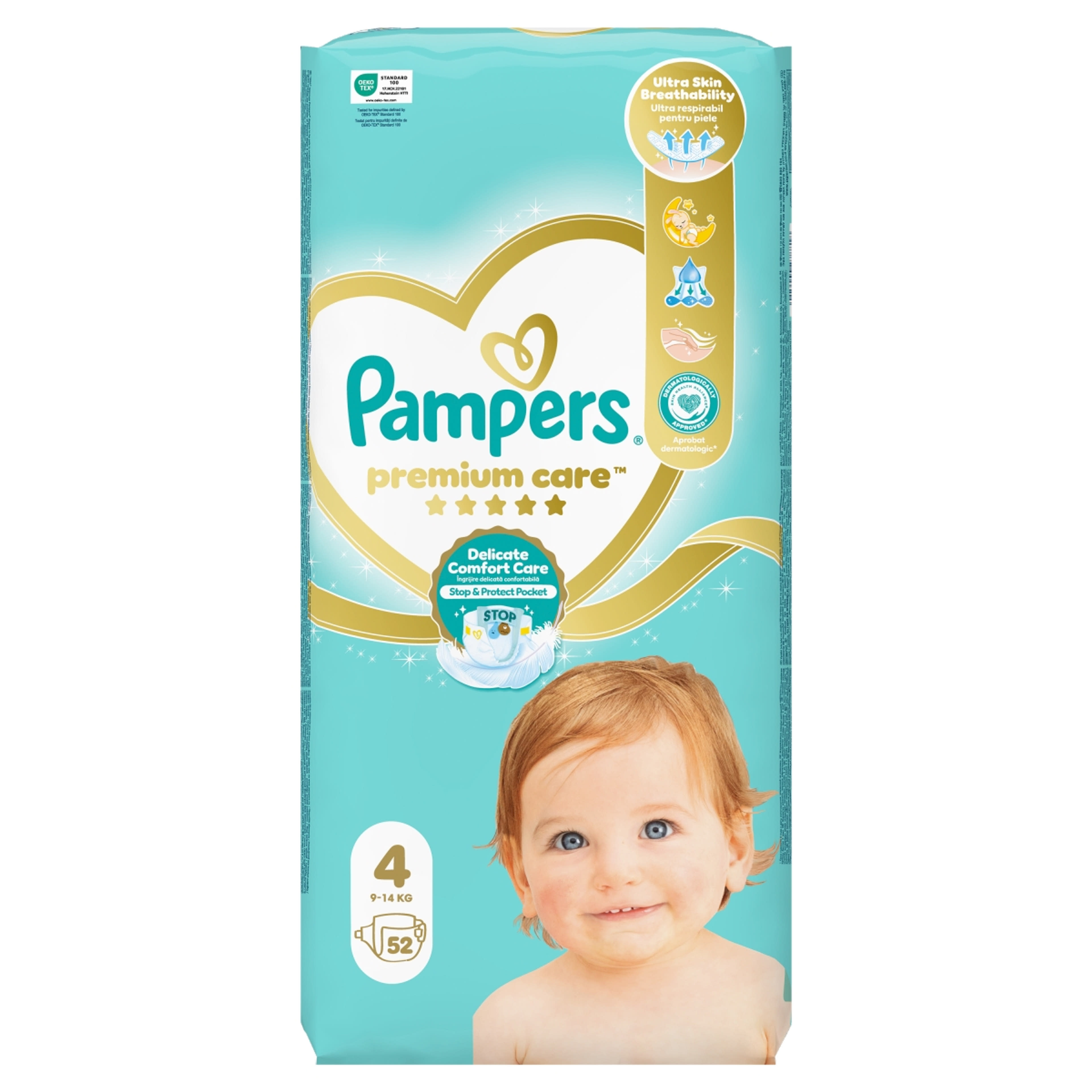 Pampers Premium Care Pelenka 4-es 9-15kg - 52 db-1