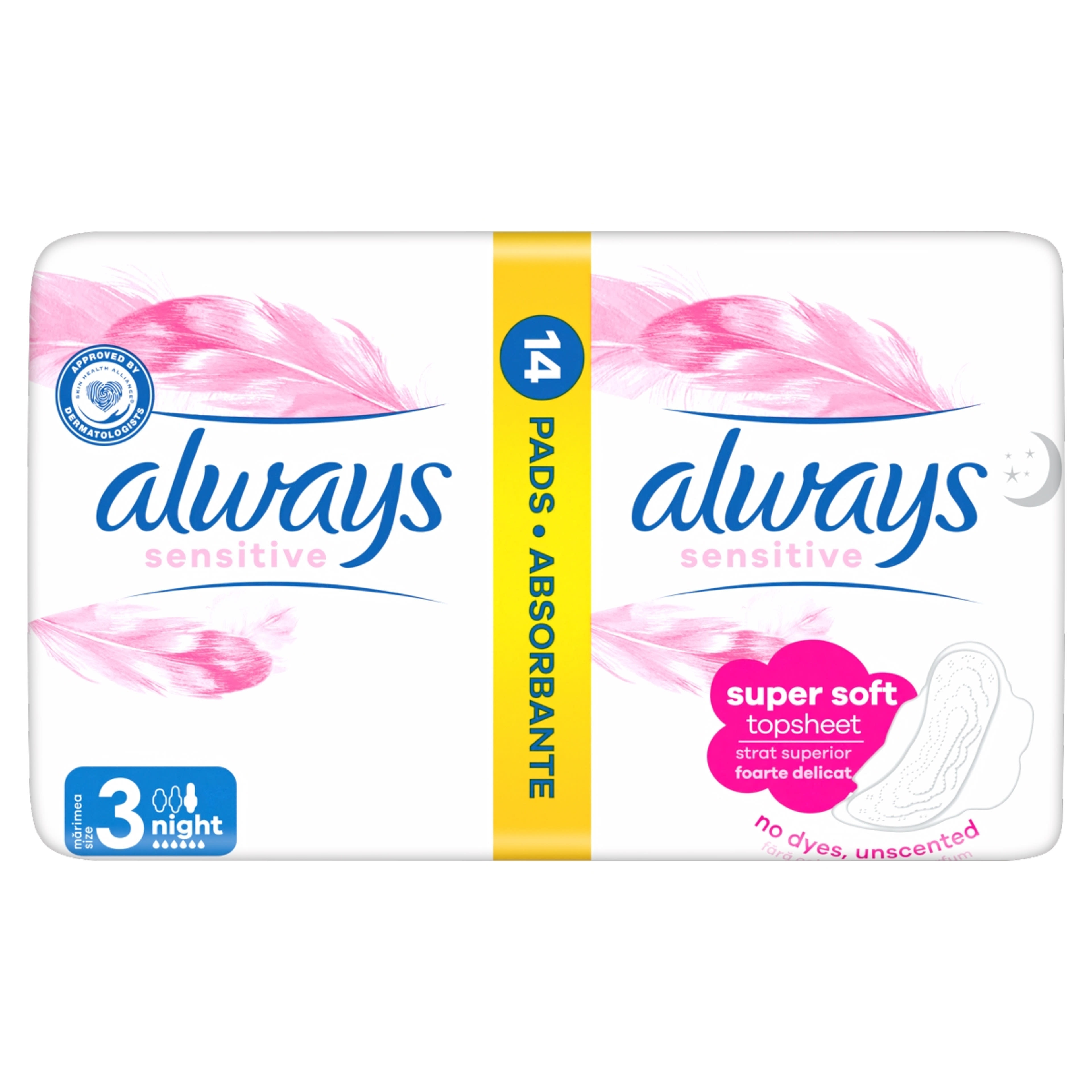 Always Sensitive Ultra Night intim betét - 14 db-3
