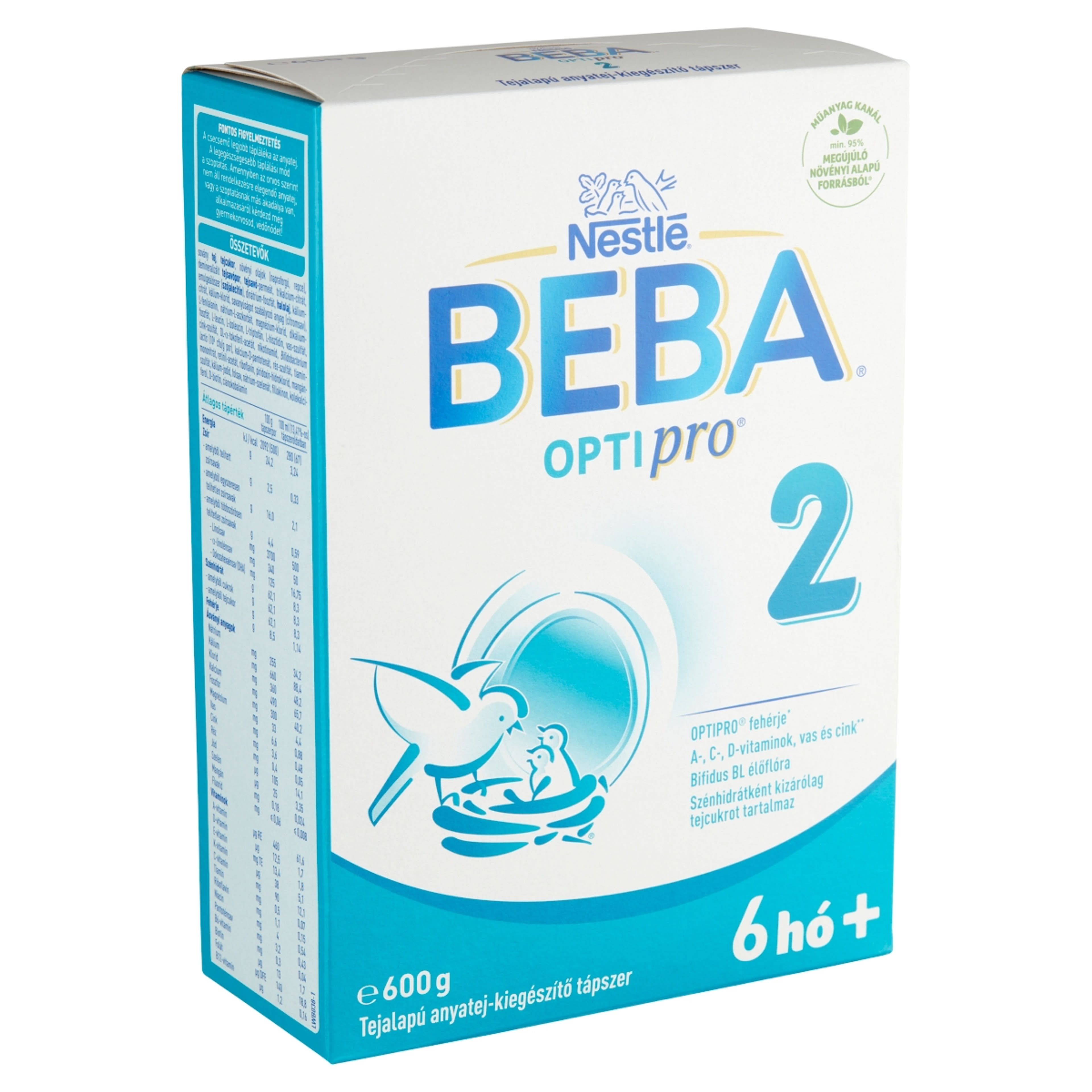 BEBA OPTIPRO 2 tejalapú anyatej-kiegészítő tápszer 6 hónapos kortól - 600 g-3