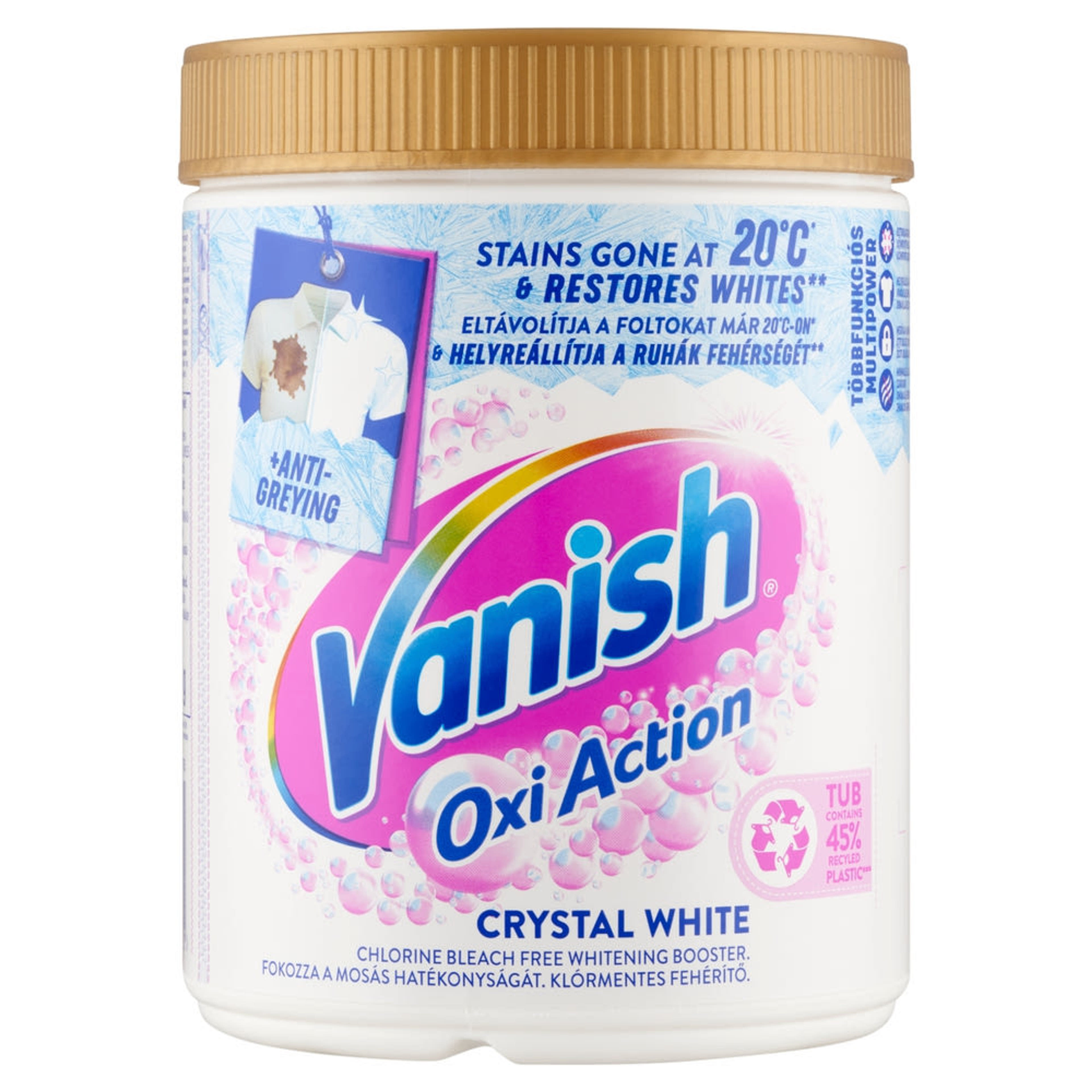 Vanish Oxi Action folteltávolító és fehérítő por - 970 g