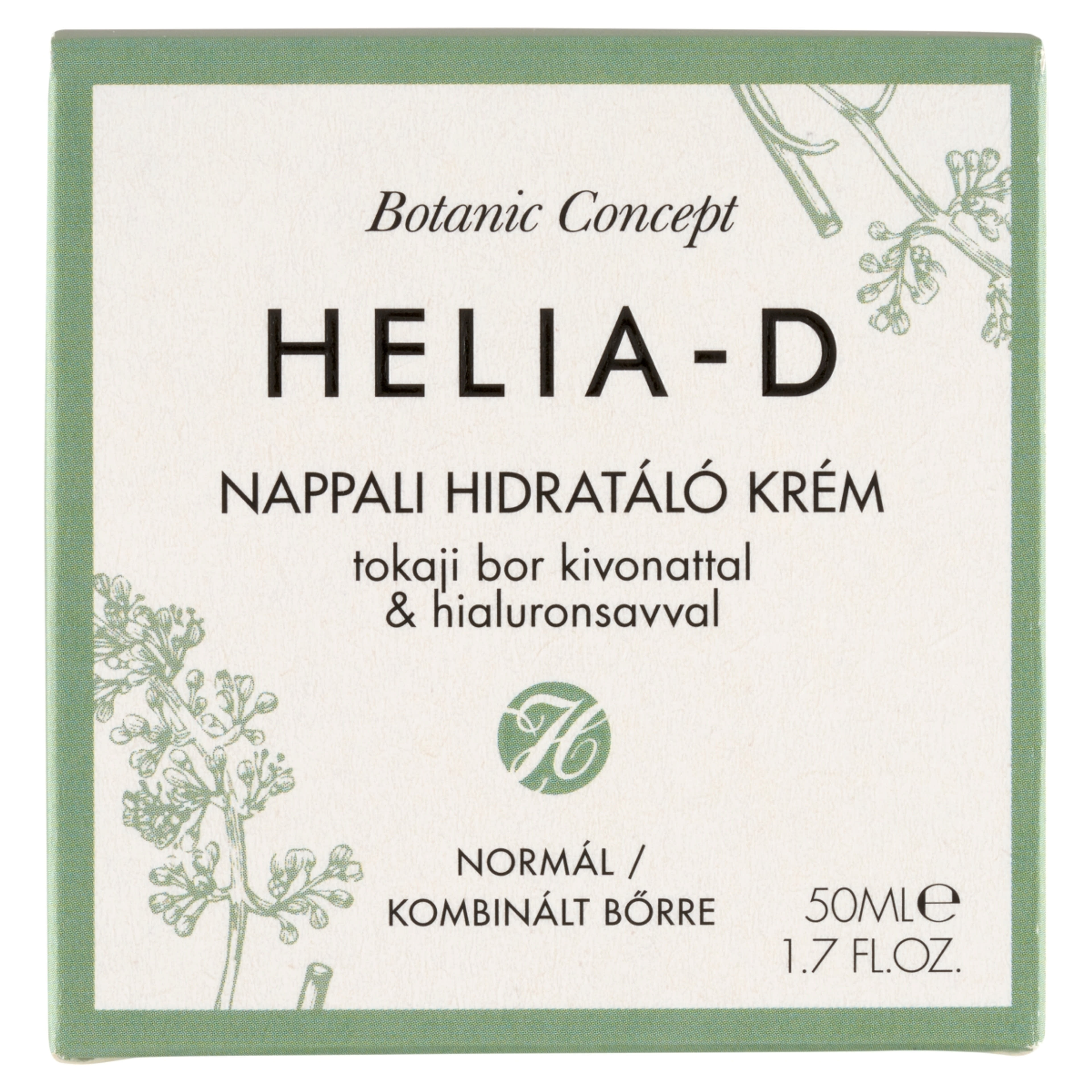 Helia-D Botanic Concept Tokaji Aszús Hidratáló nappali arckrém normál és kombinált  bőrre - 50 ml-1