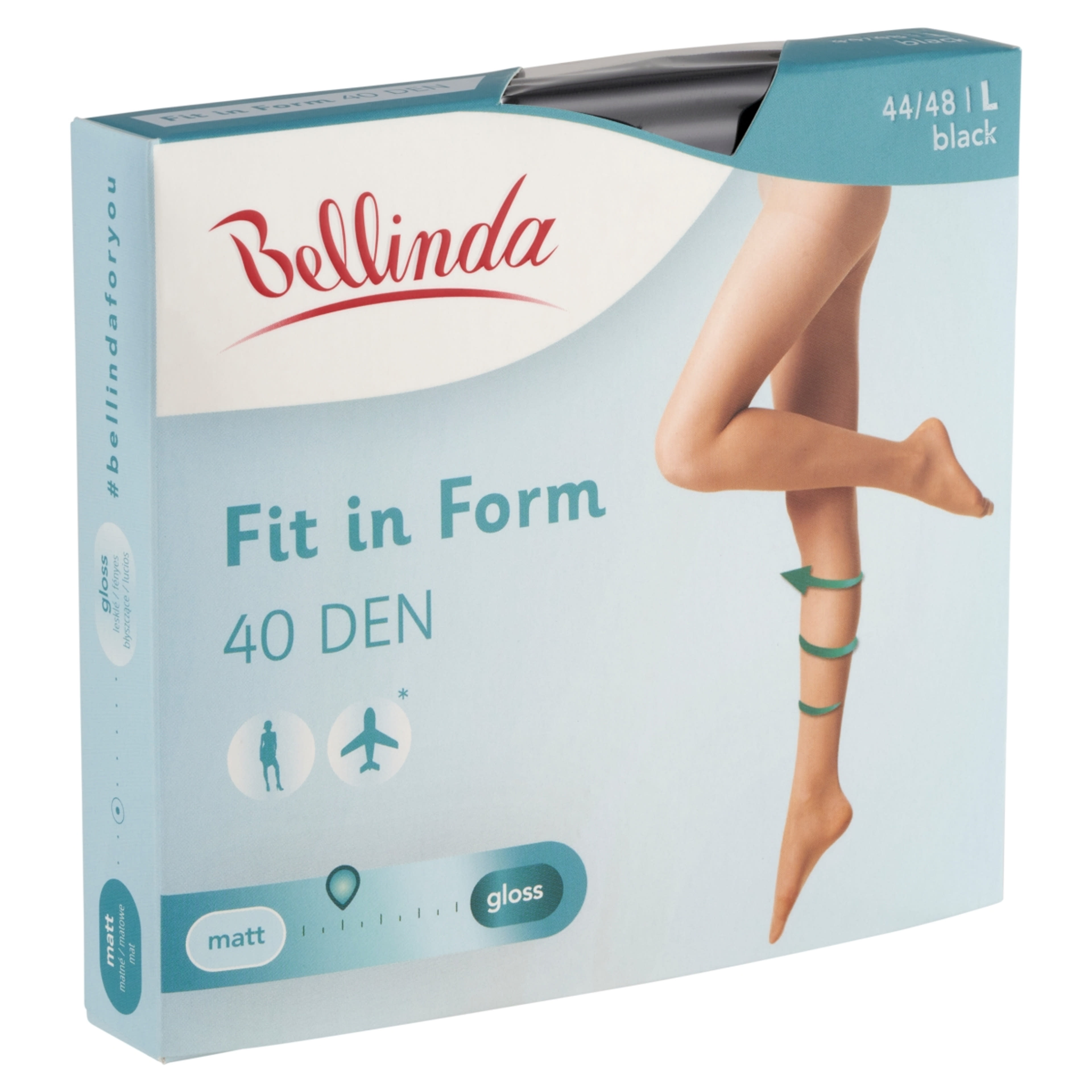 Bellinda Fit In Form Fekete L Harisnya - 1 db-2