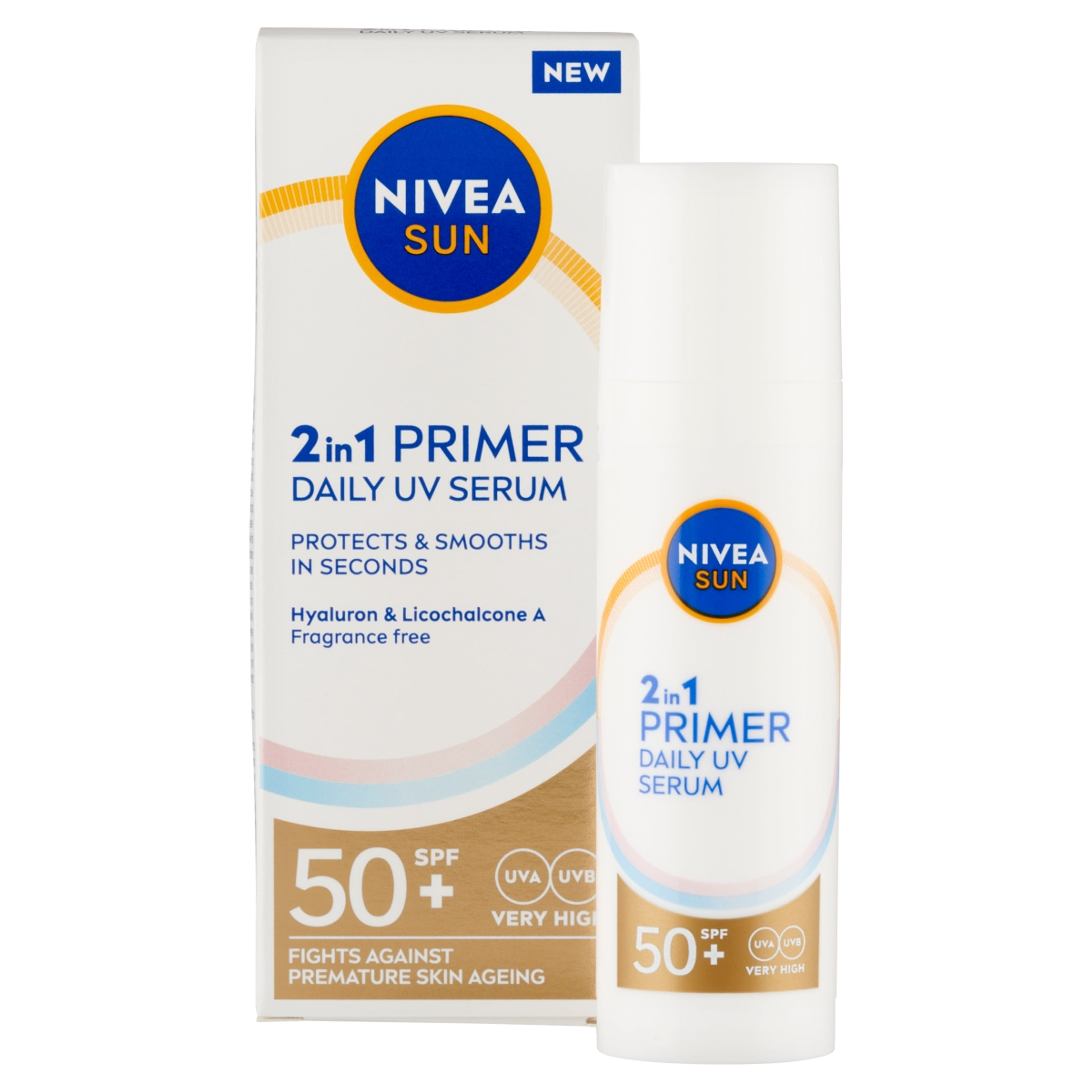 NIVEA SUN 2in1 Primer fényvédő szérum FF50+ - 30 ml-2
