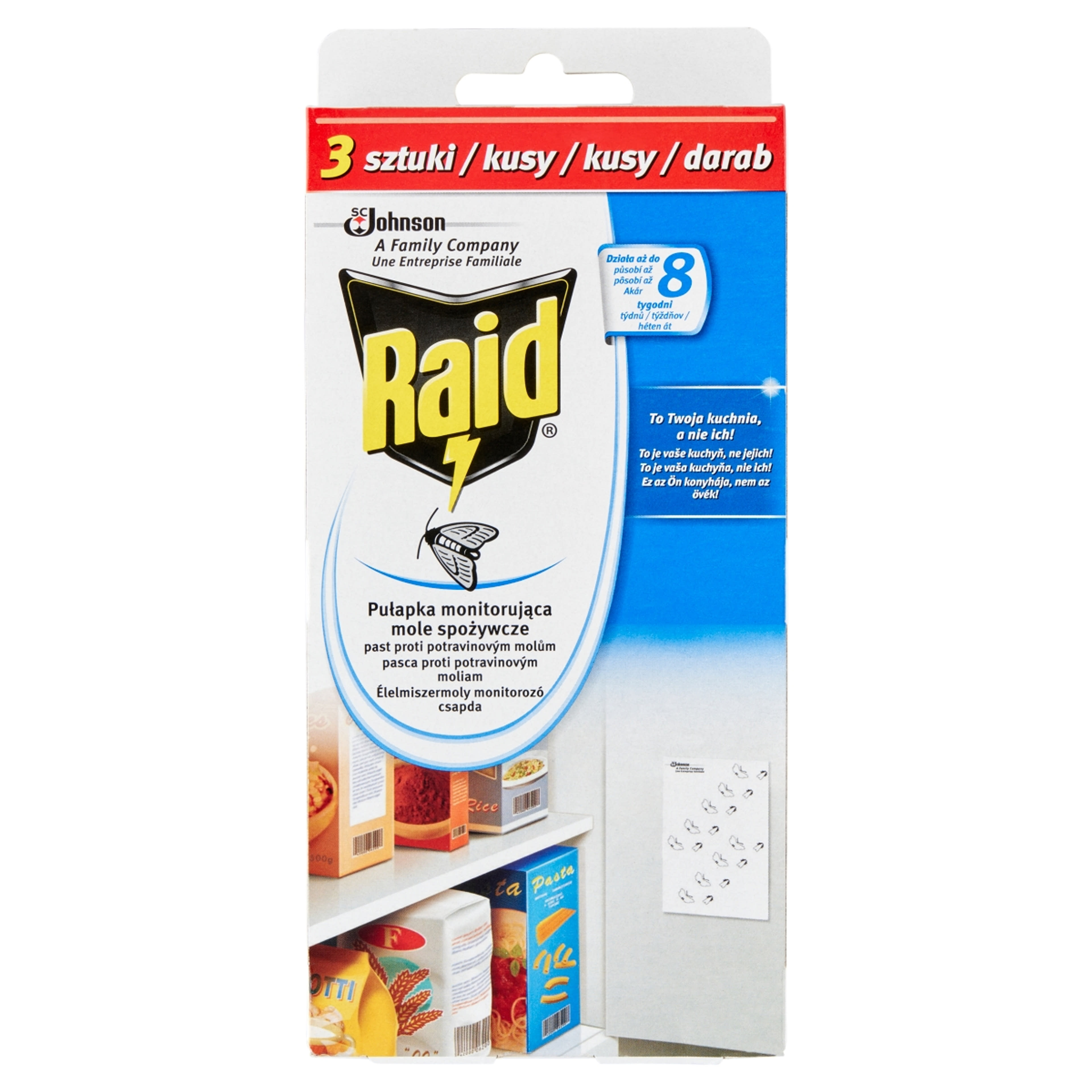 Raid élelmiszermoly csapda - 3 db