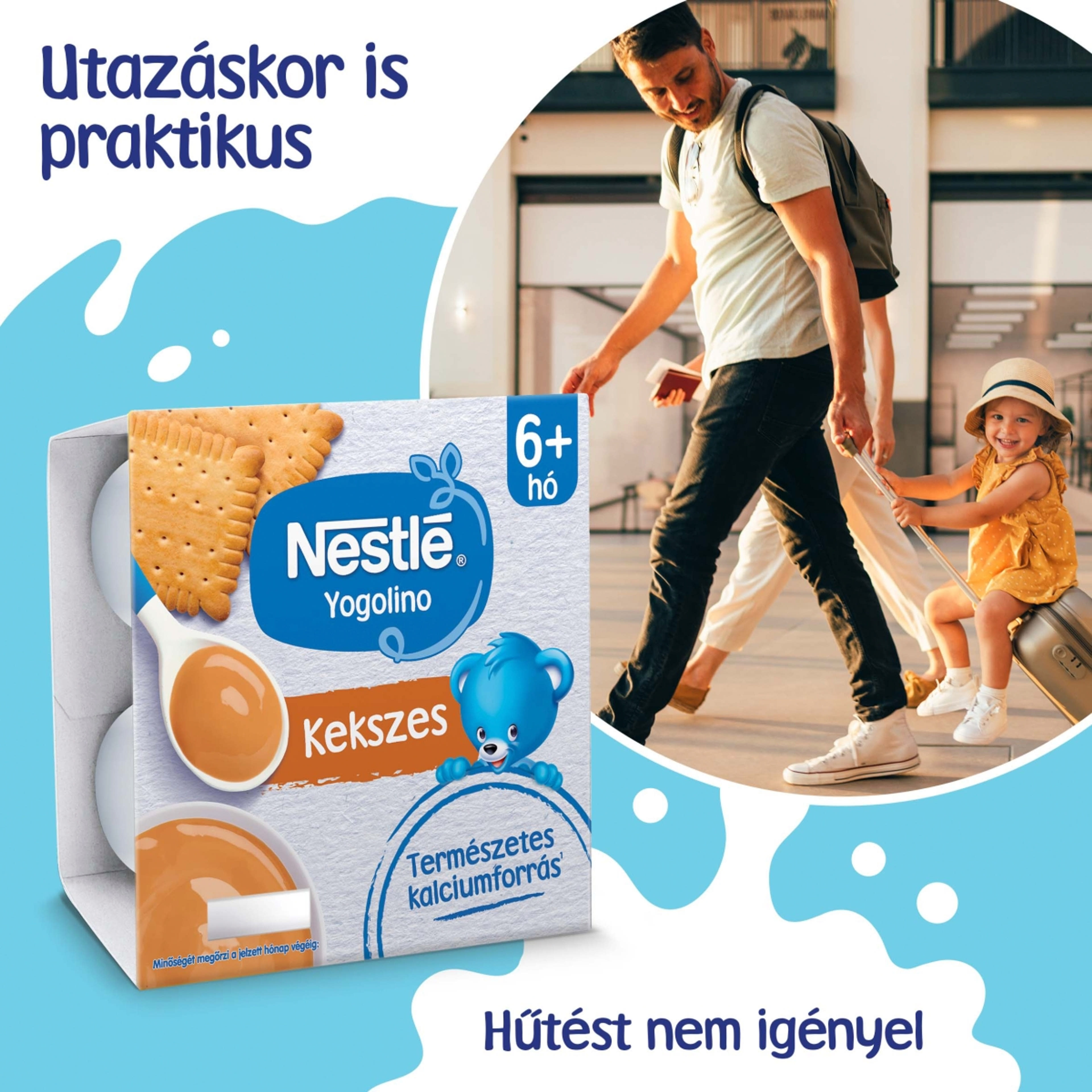 Nestlé Yogolino Bébidesszert Kekszes Ízesítéssel 6 Hónapos Kortól 4*100g - 400 g-5