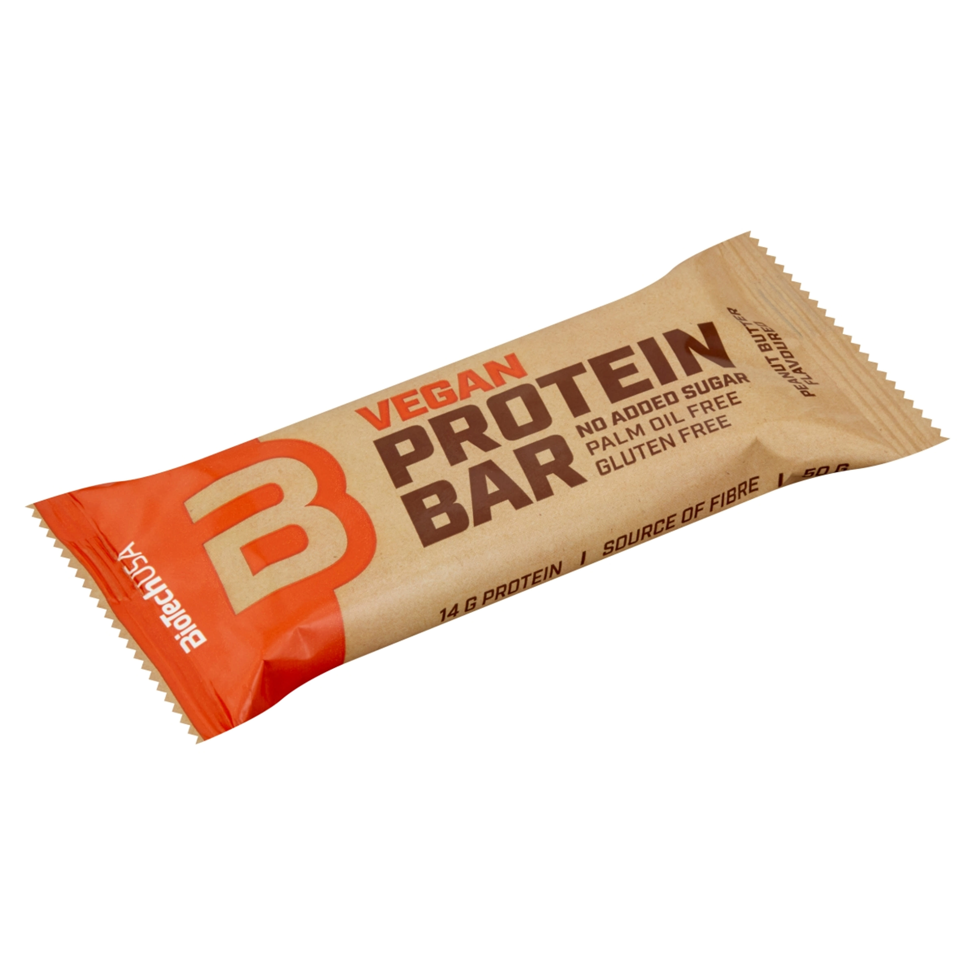 BioTechUSA Vegan Bar mogyoróvajas fehérjeszelet - 50 g-2