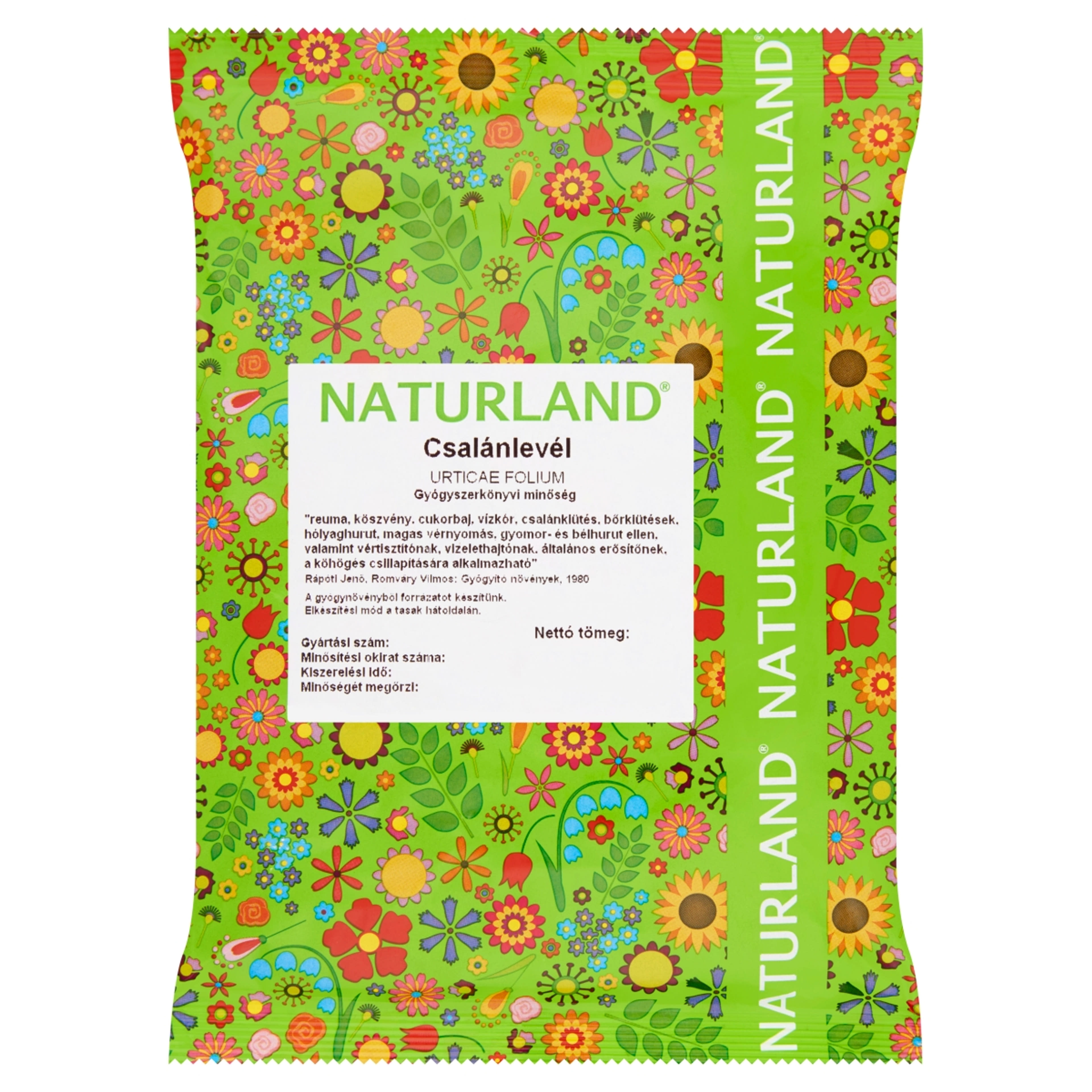 Naturland tasakos csalánlevél tea - 50 g