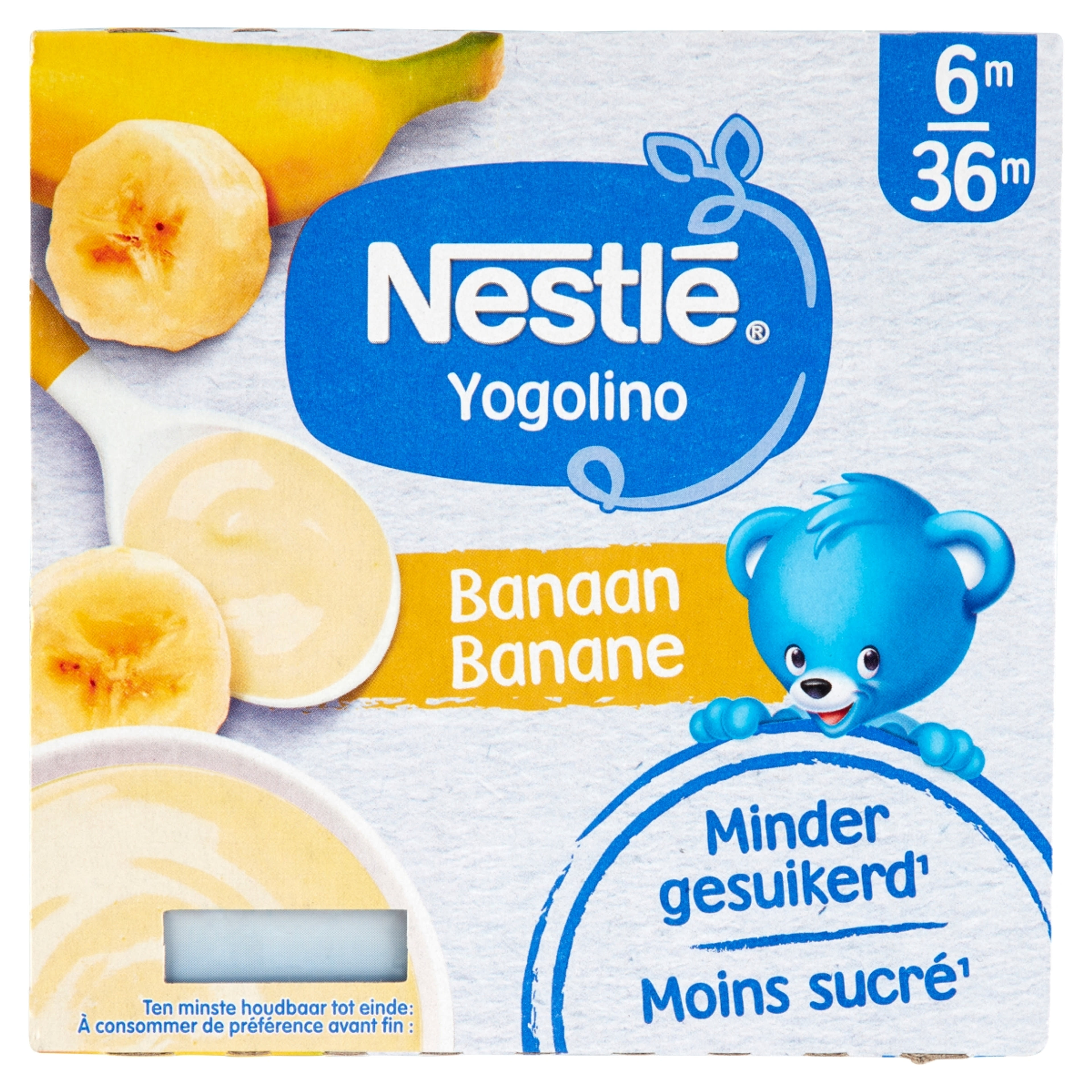 Nestle Yogolino 6 hónapos kortól  banános 4*100g - 400 g-1