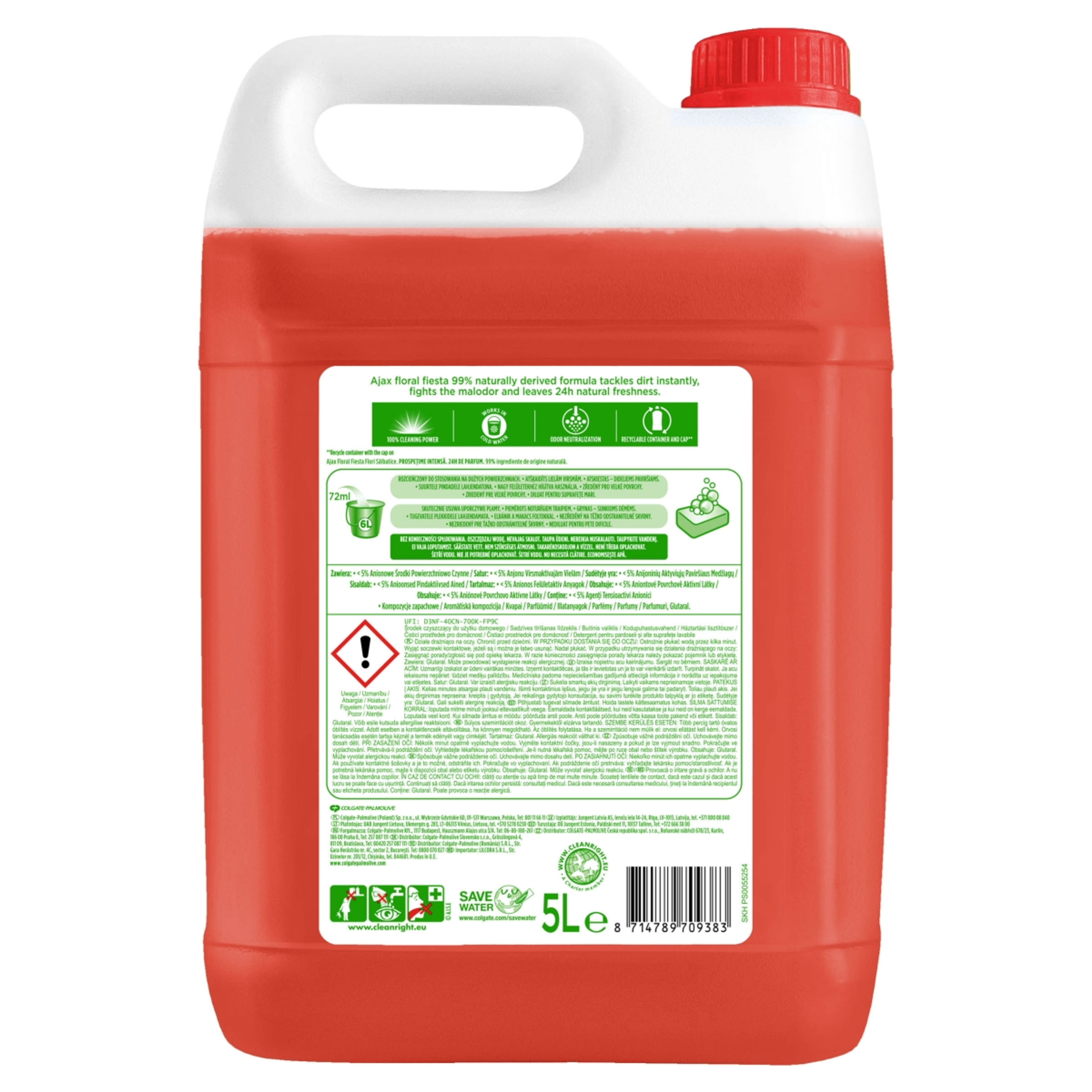 Ajax Floral Fiesta Flowers általános lemosó - 5000 ml-2