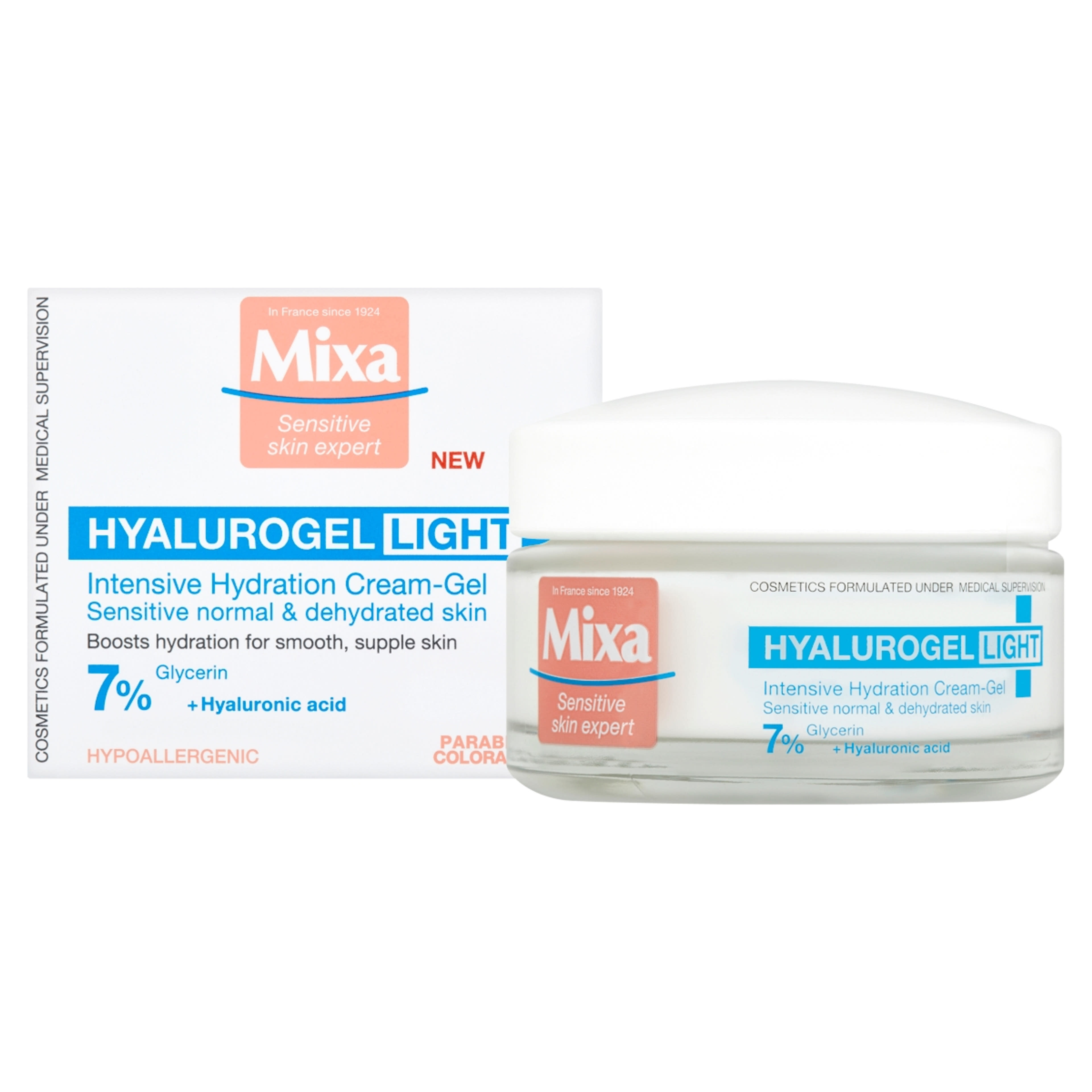 Mixa Hyalurogel intenzív hidratáló krém (7%) érzékeny és dehidratált bőrre - 50 ml-2