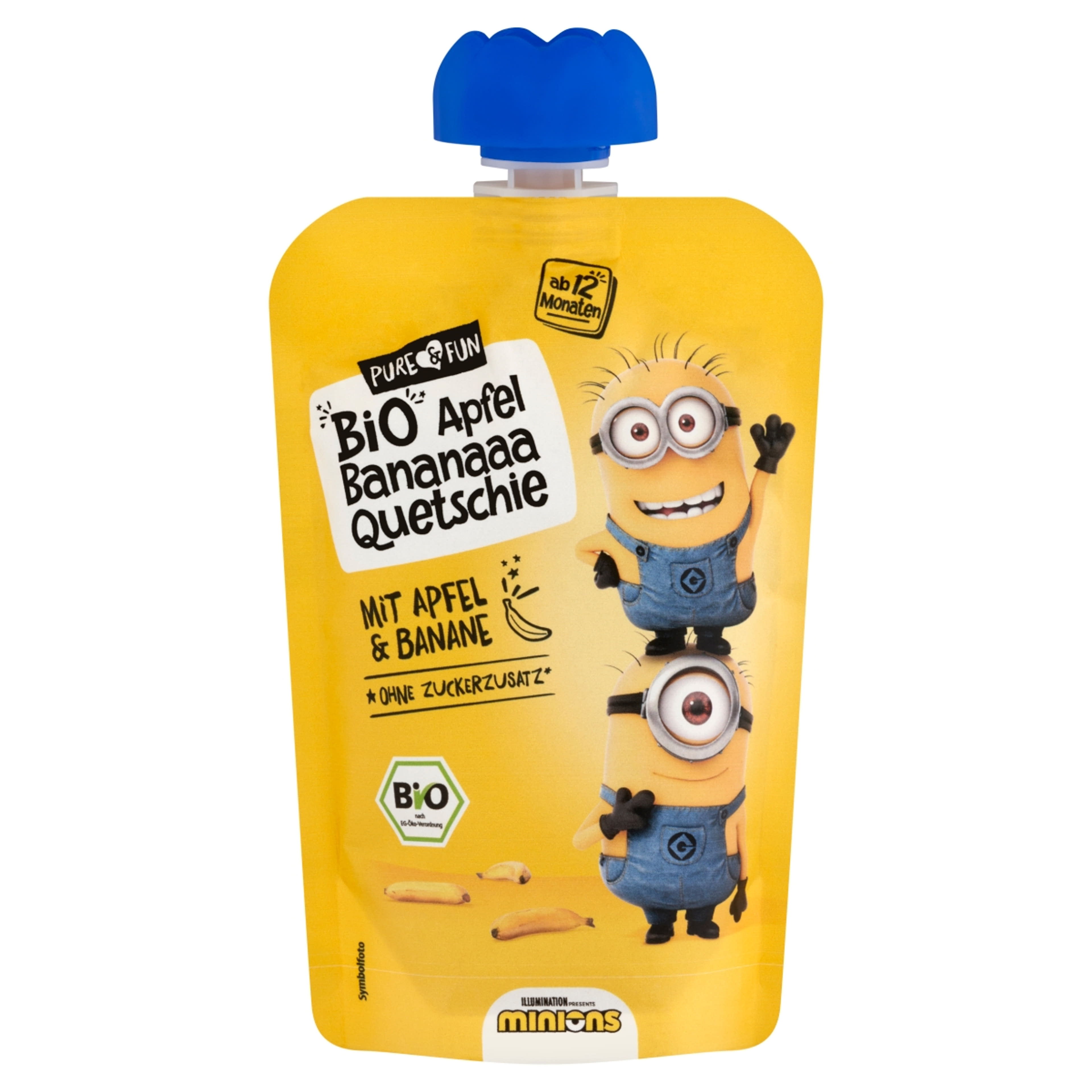 Pure & Fun Minyonok bio gyümölcspüré 1 éves kortól - 100 g