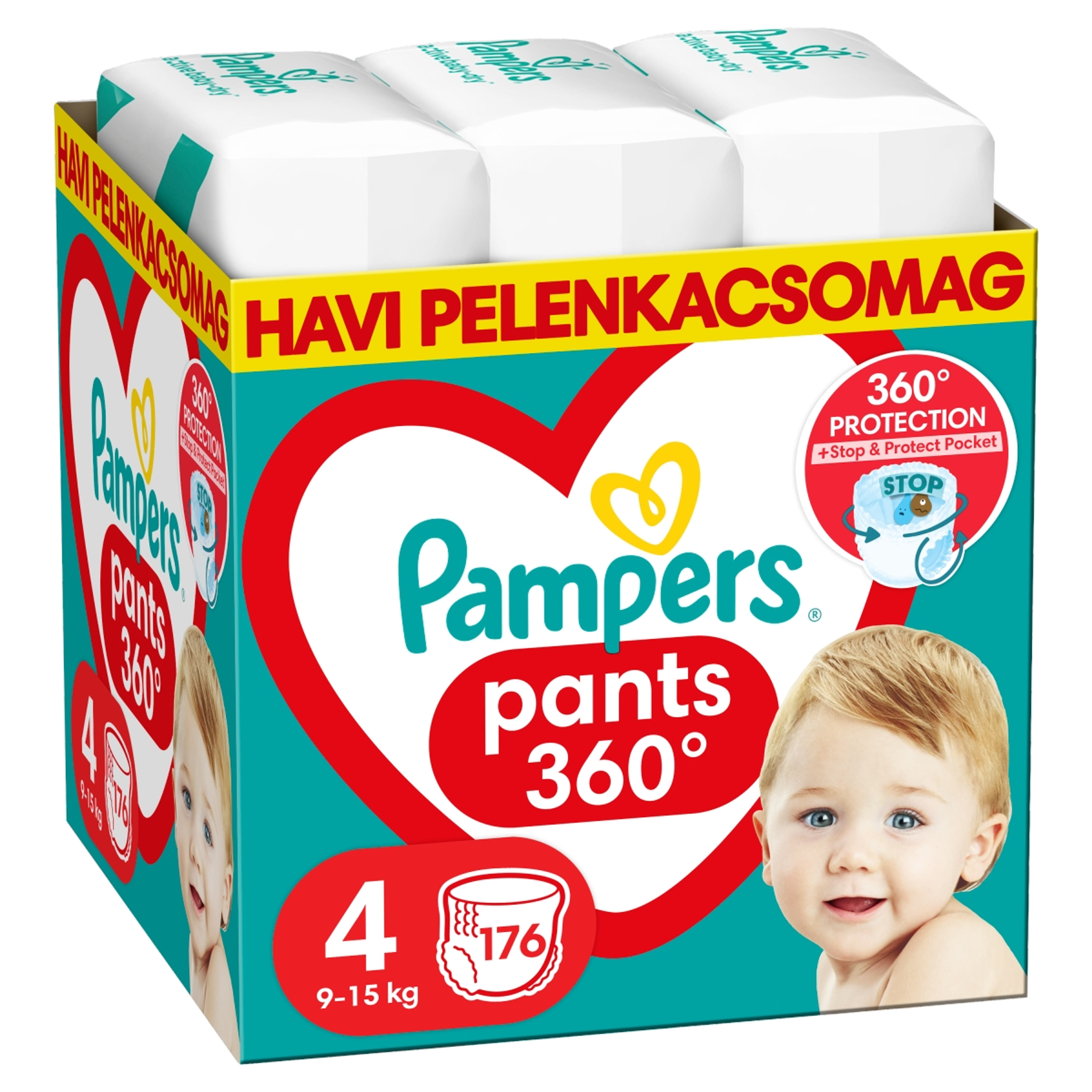 Pampers Pants bugyipelenka monthly pack 4-es 9-15 kg - 176 db-9