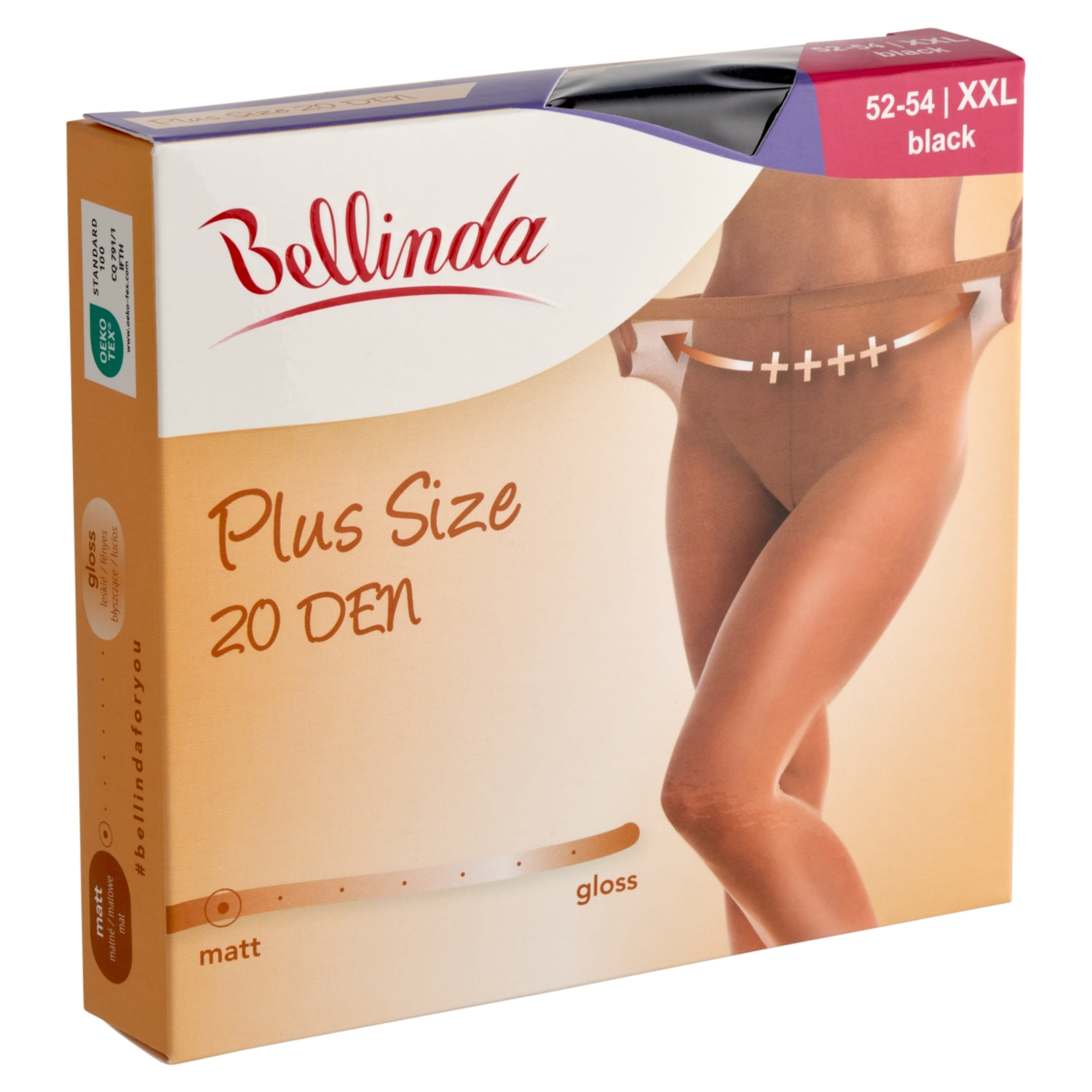 Bellinda Plus Size harisnya, fekete XXL - 1 db-2