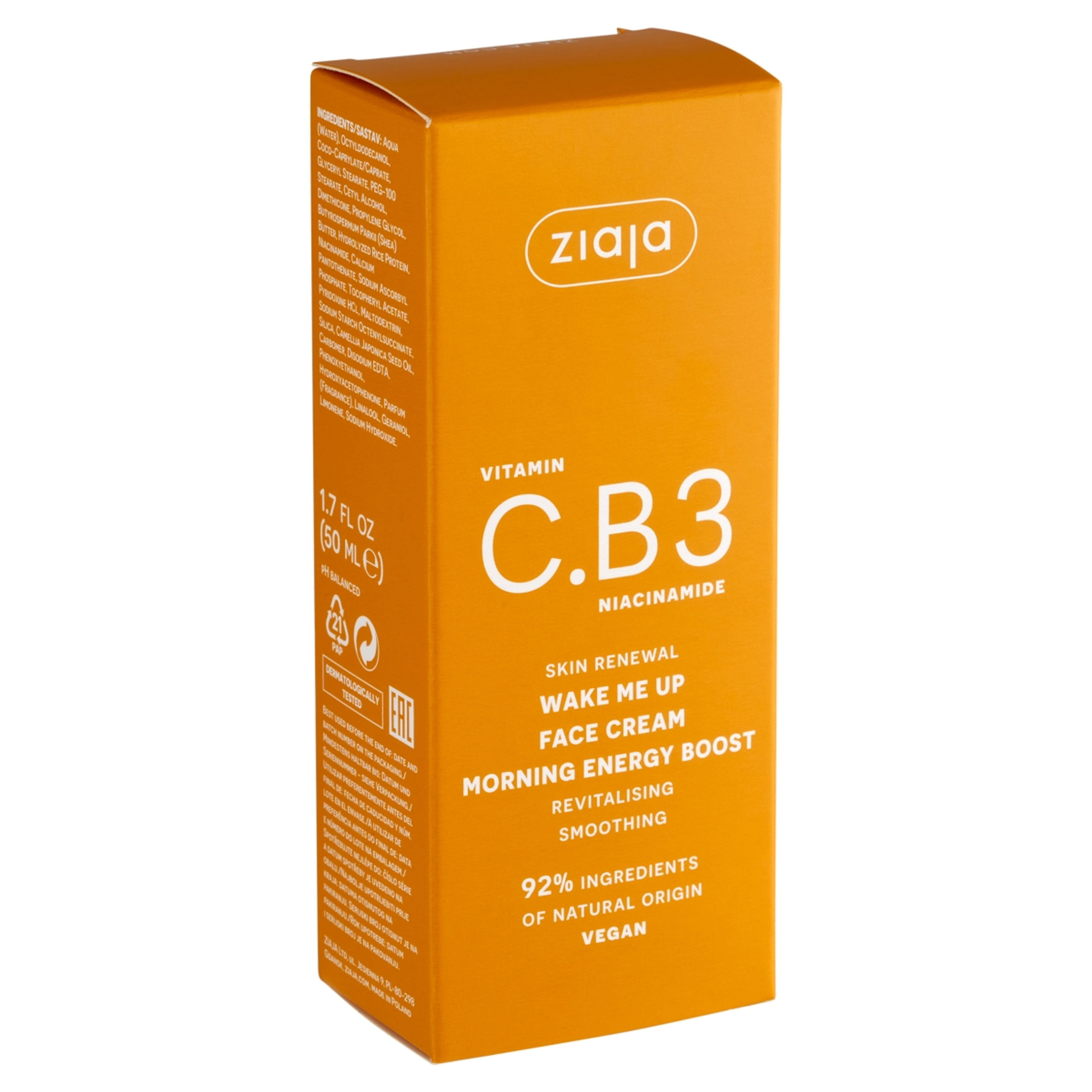 Ziaja C.B3-vitamin reggeli arckrém niacinamiddal - 50 ml-3