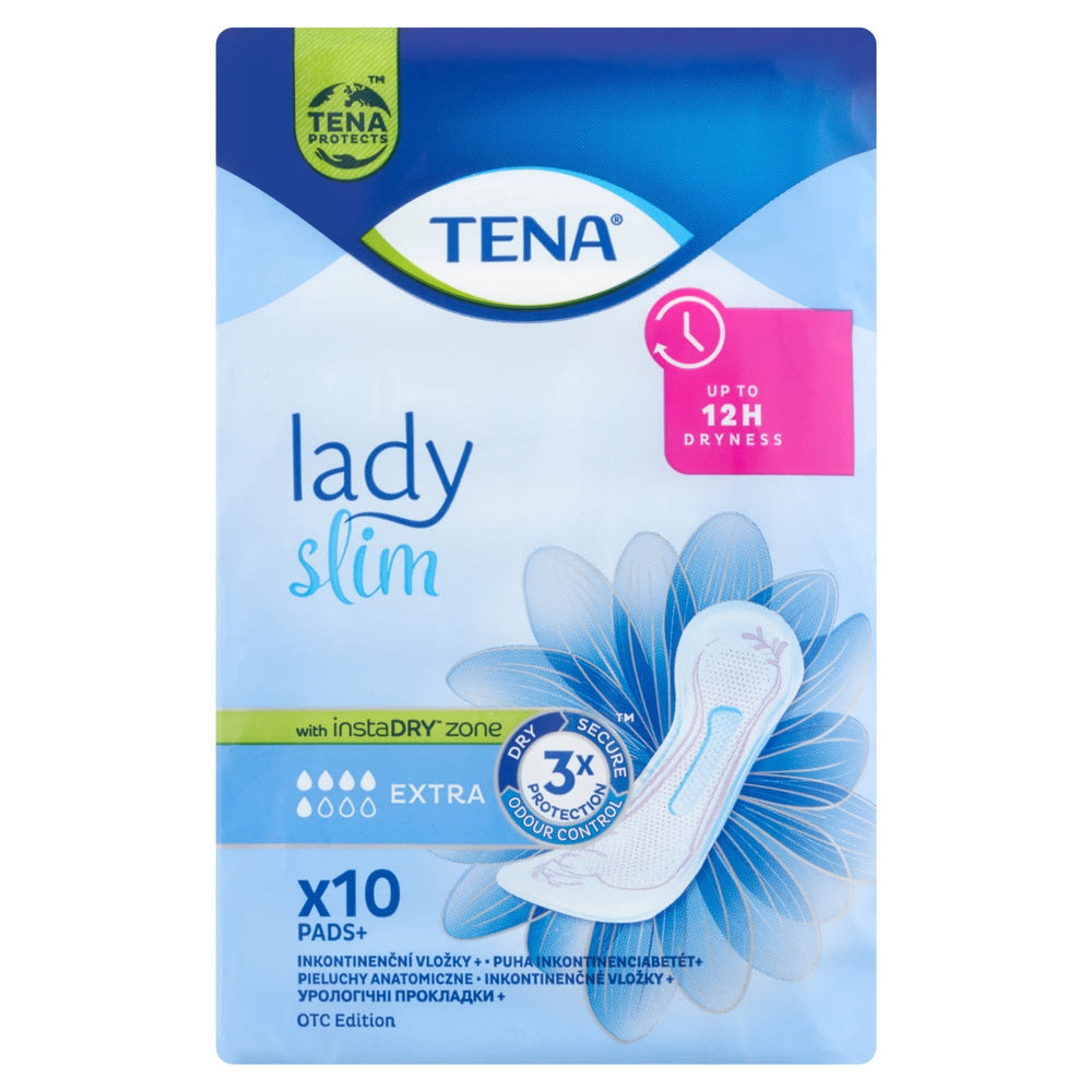 Tena Lady Extra szárny nélküli középsúlyos inkontinencia betét - 10 db