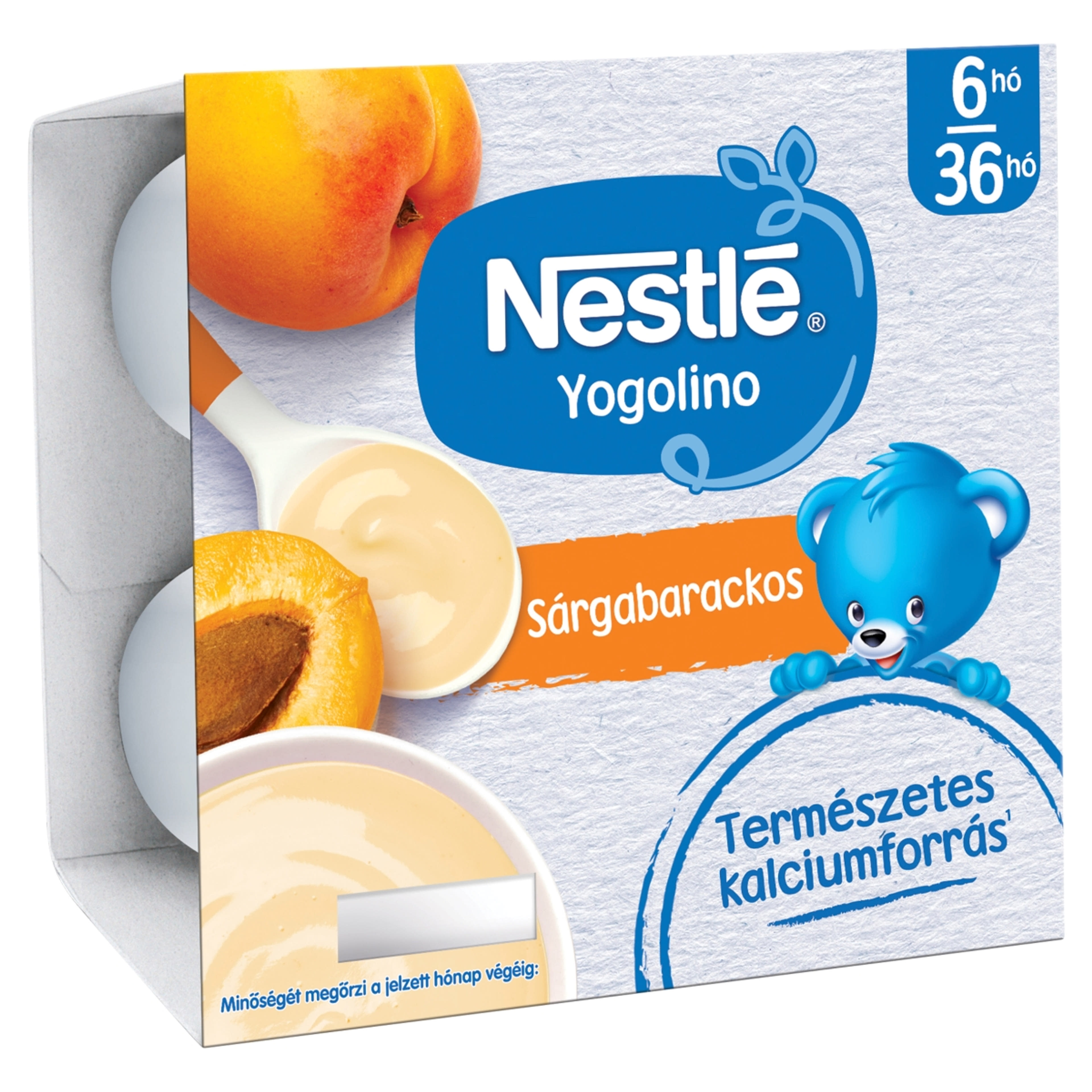 Nestlé Baby Yogolino Bébidesszert Tejalapú Sárgabarackos 6 Hónapos Kortól 4*100g - 400 g-2