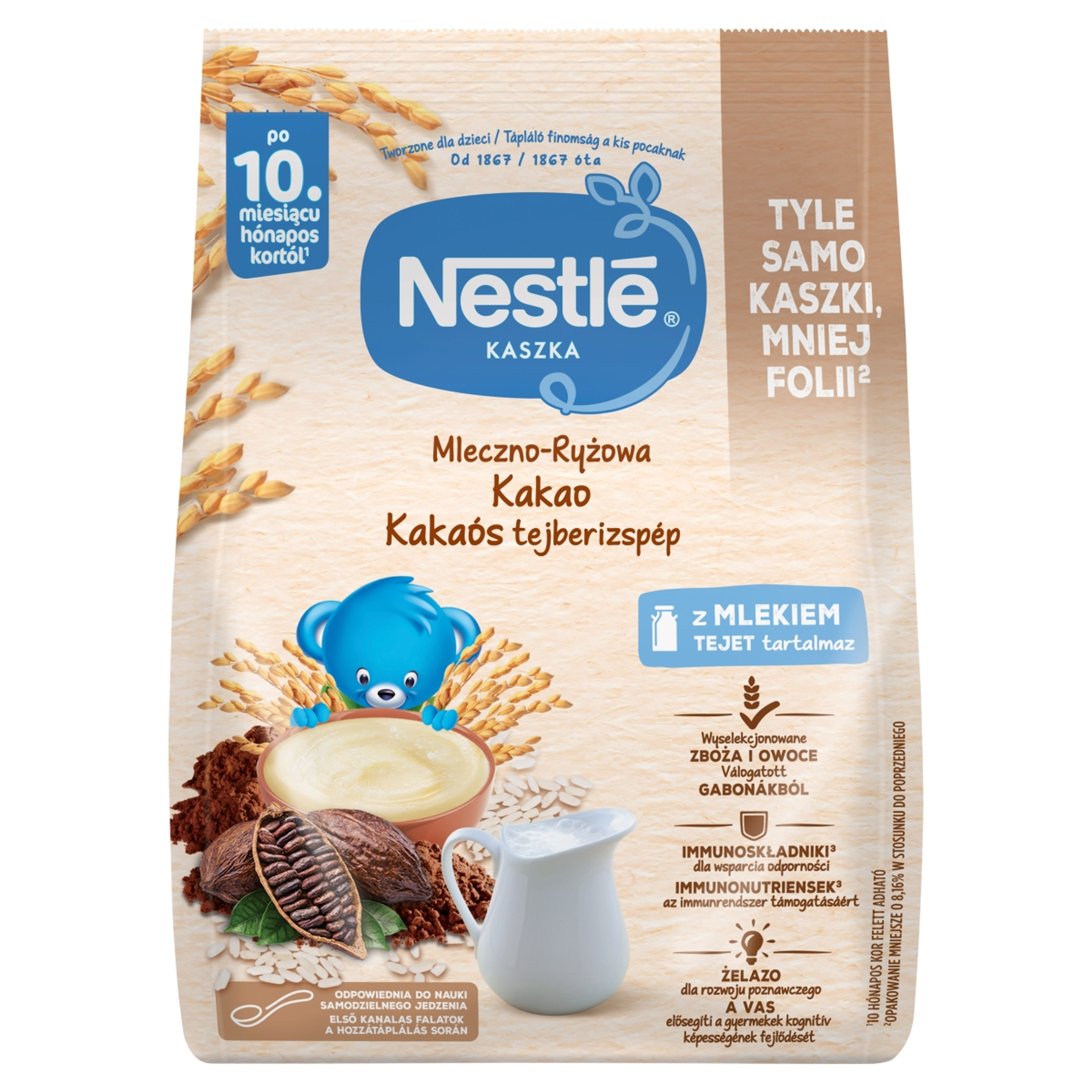 Nestlé kakaós tejberizspép 10 hónapos kortól - 230 g