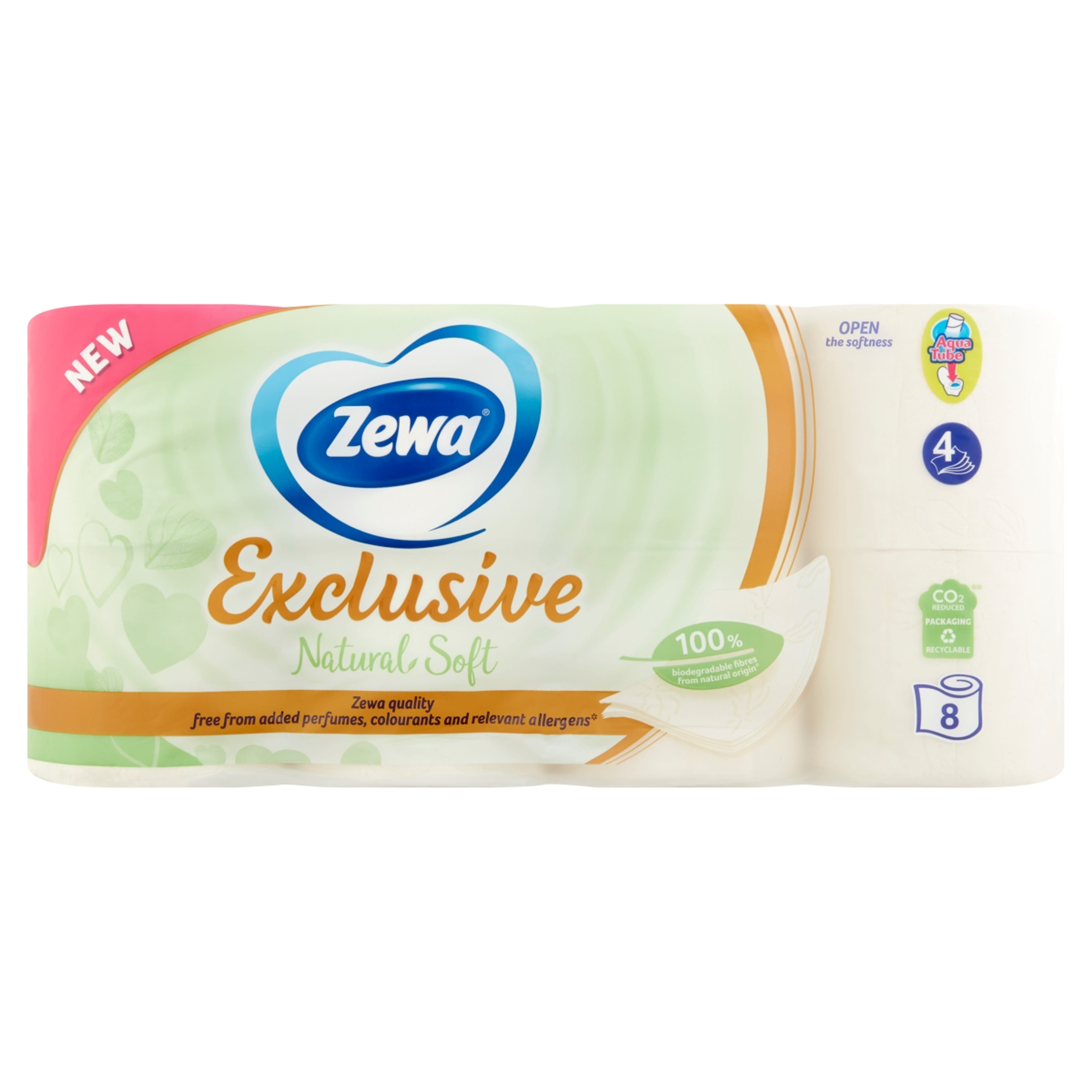 Zewa exclusive natural soft toalett papír 4 részes - 8 db-1
