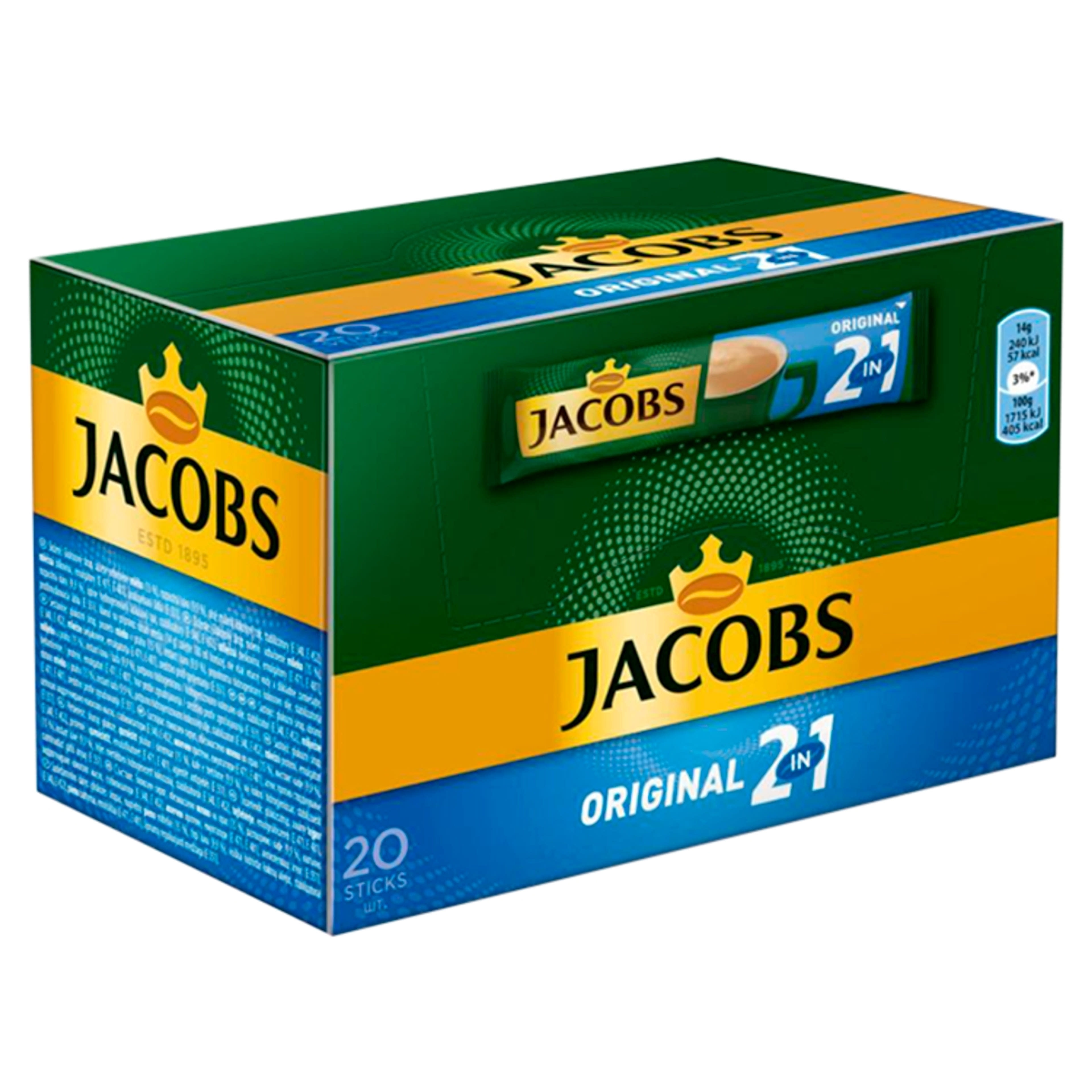 Jacobs Original 2in1 kávé 280 g - 20 db