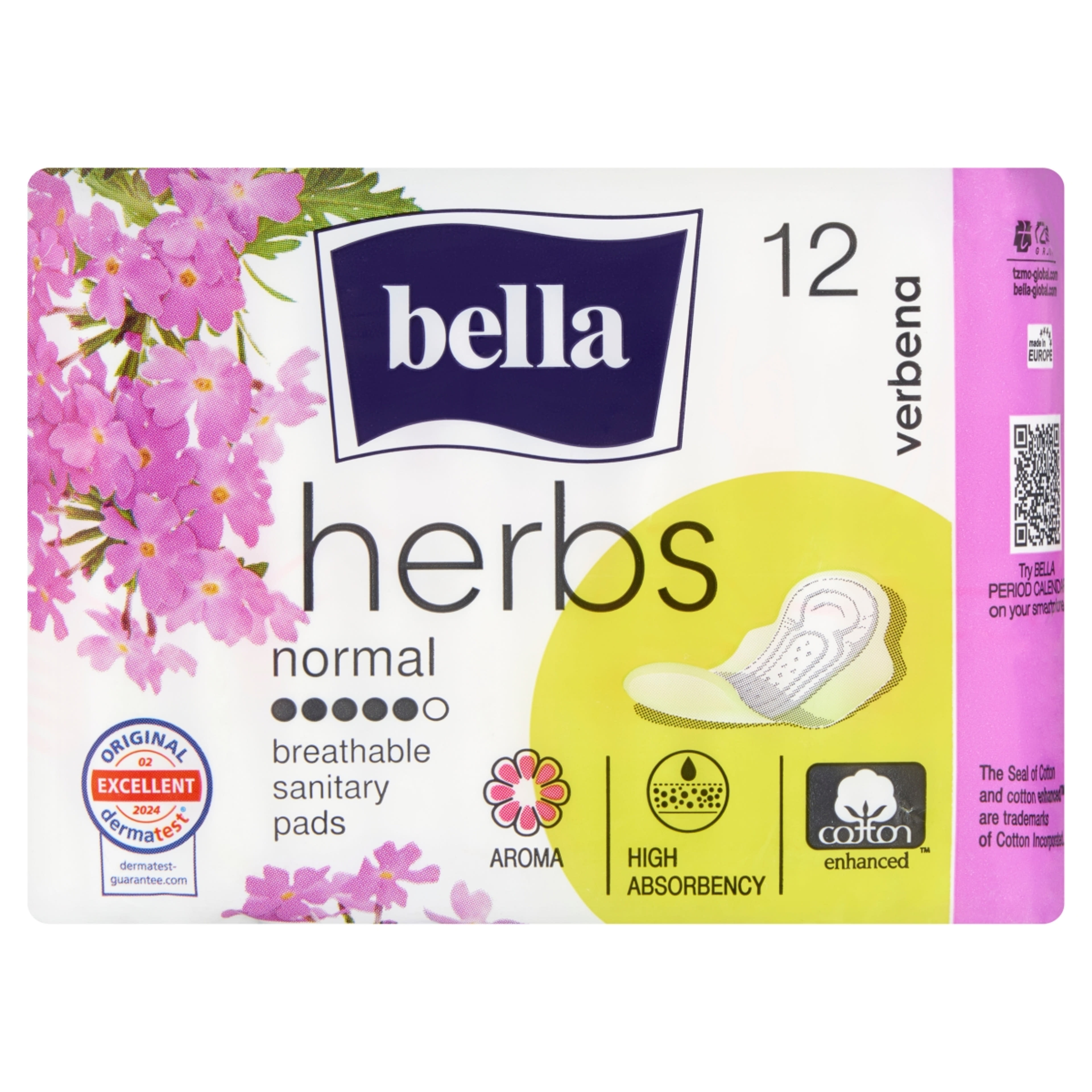 Bella Herbs Verbéna egészségügyi betét - 12 db-1