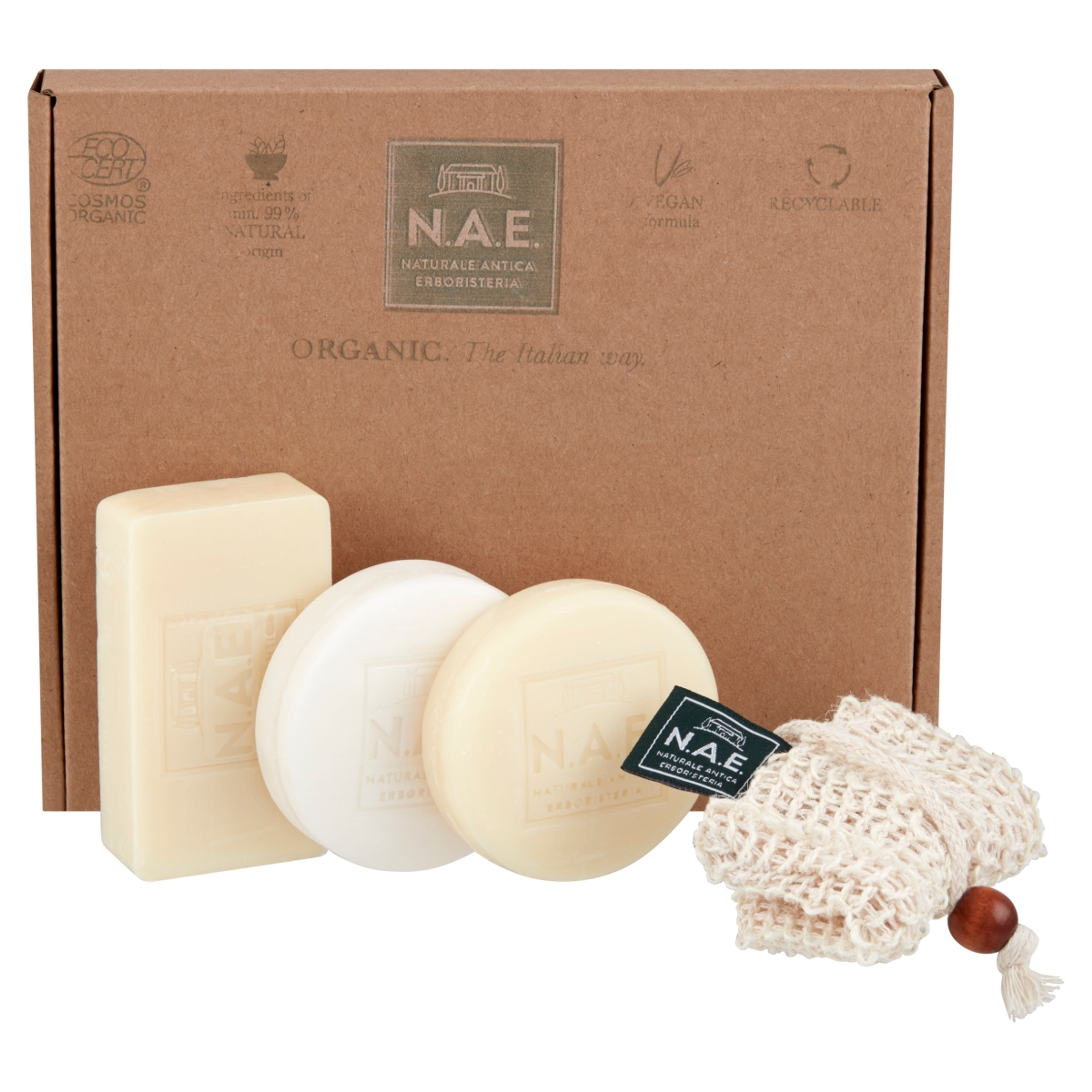 N.A.E. műanyagmentes doboz szilárd termékekkel bio összetevőkből 100g+85g+78g - 1 db-2