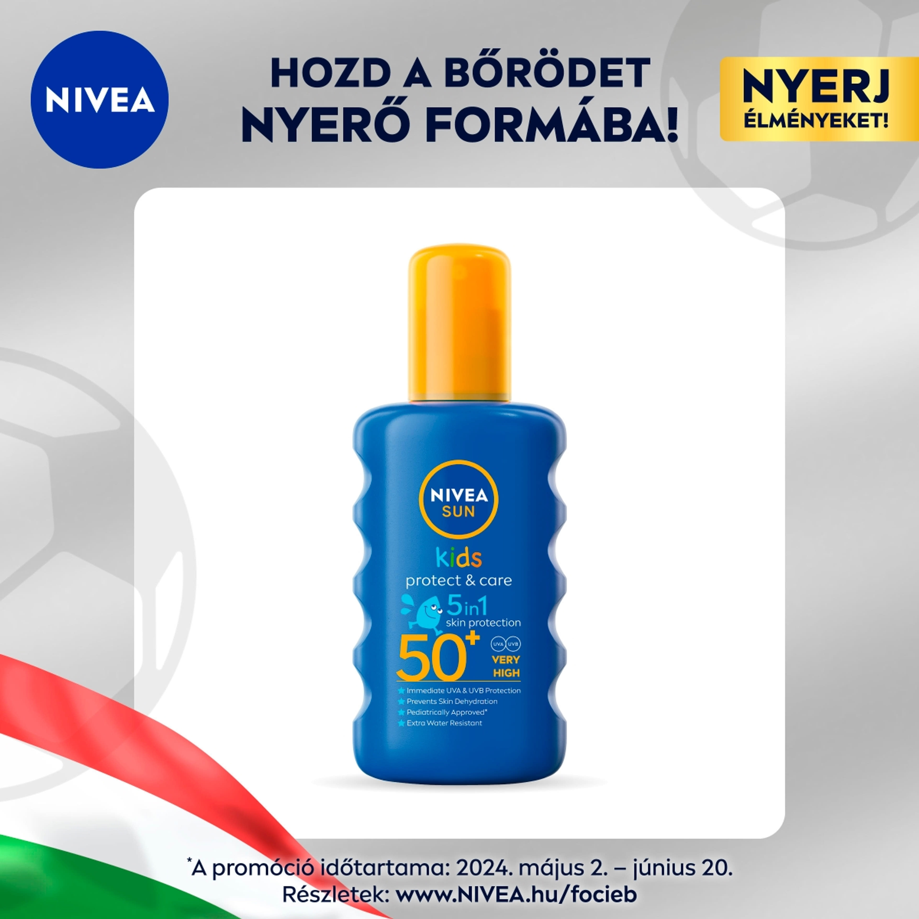 NIVEA SUN Kids gyermek napozó spray FF50+ - 200 ml