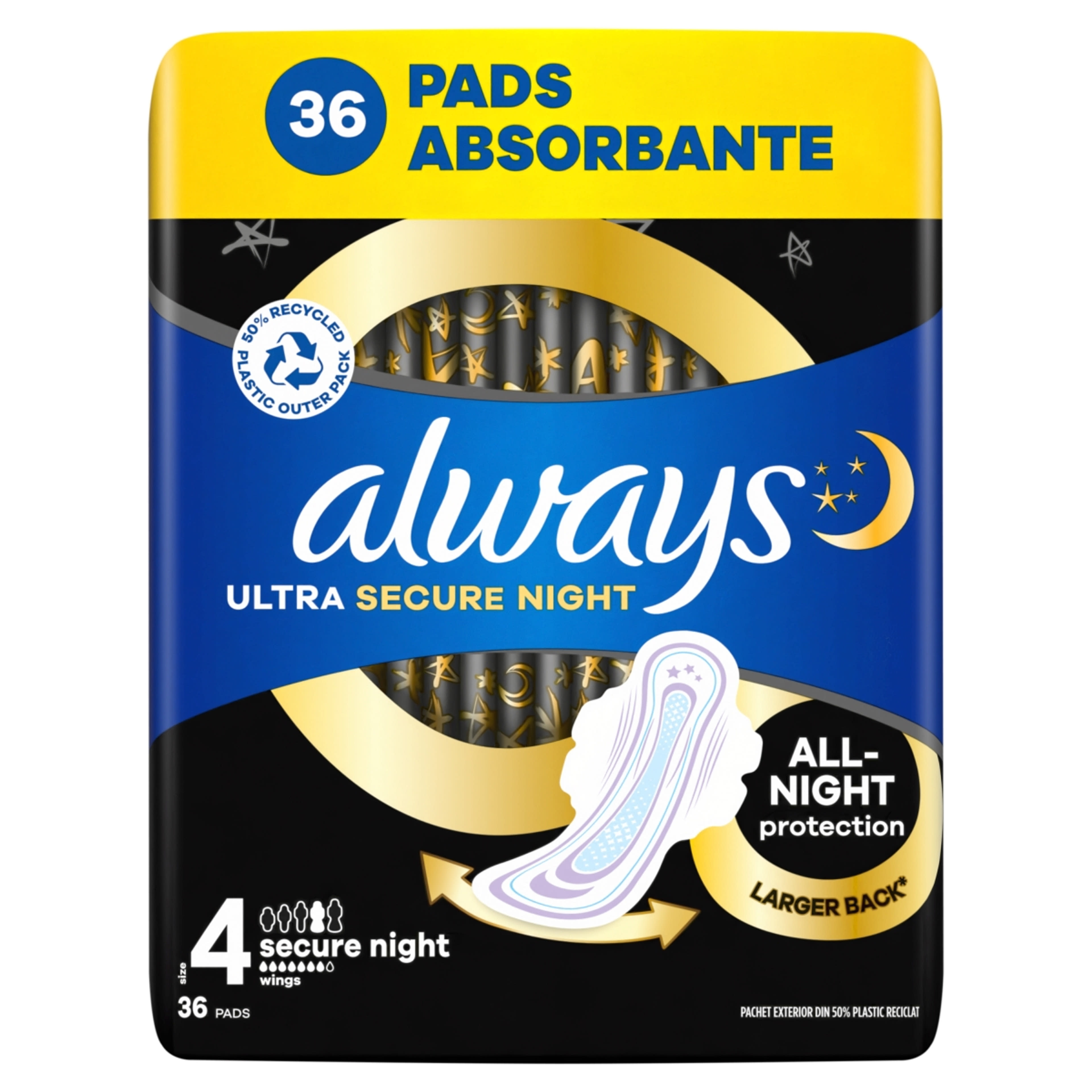 Always Ultra Secure Night egészségügyi betét - 36 db-1