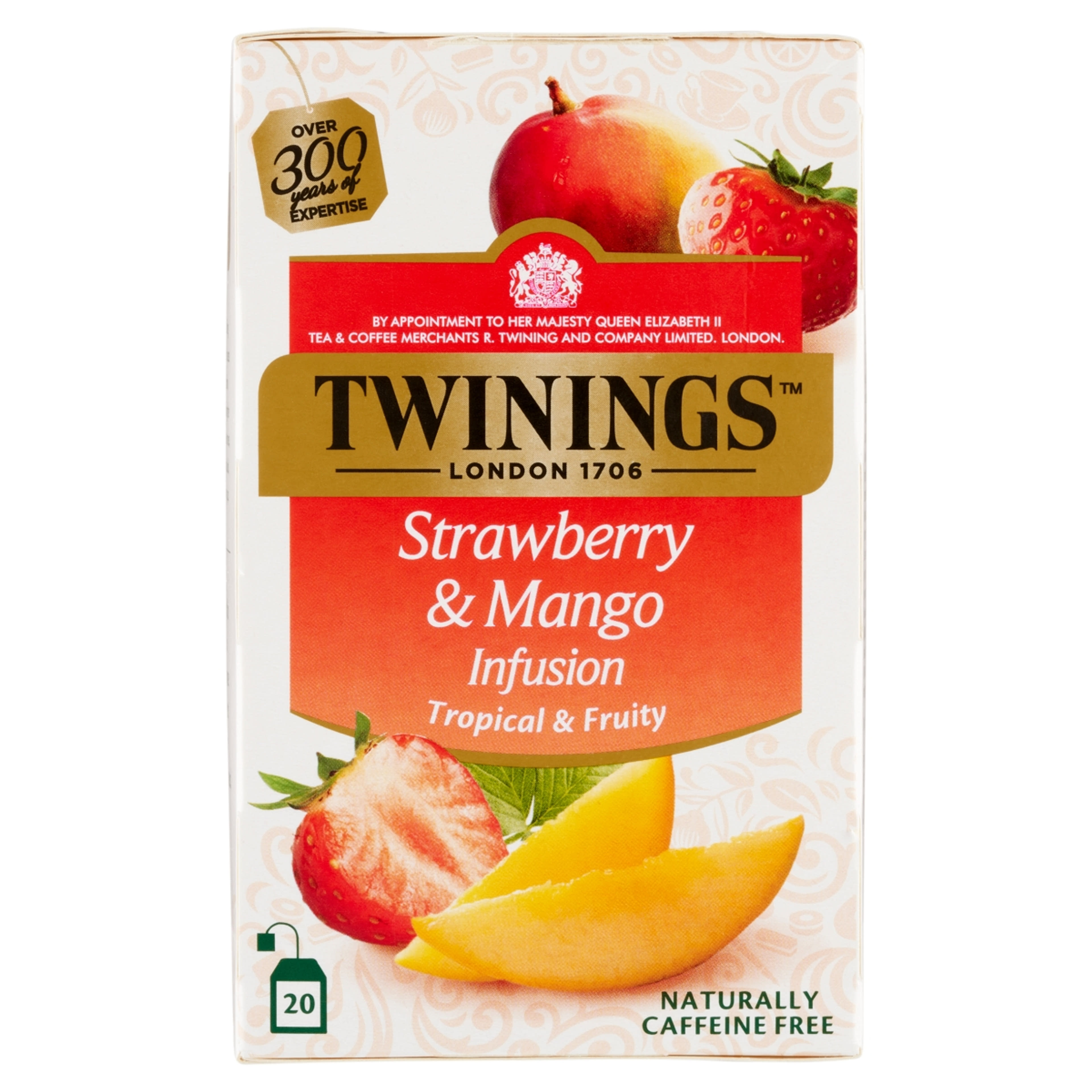 Twinings mangó és eper ízes herbatea 20 x 2g - 40 g