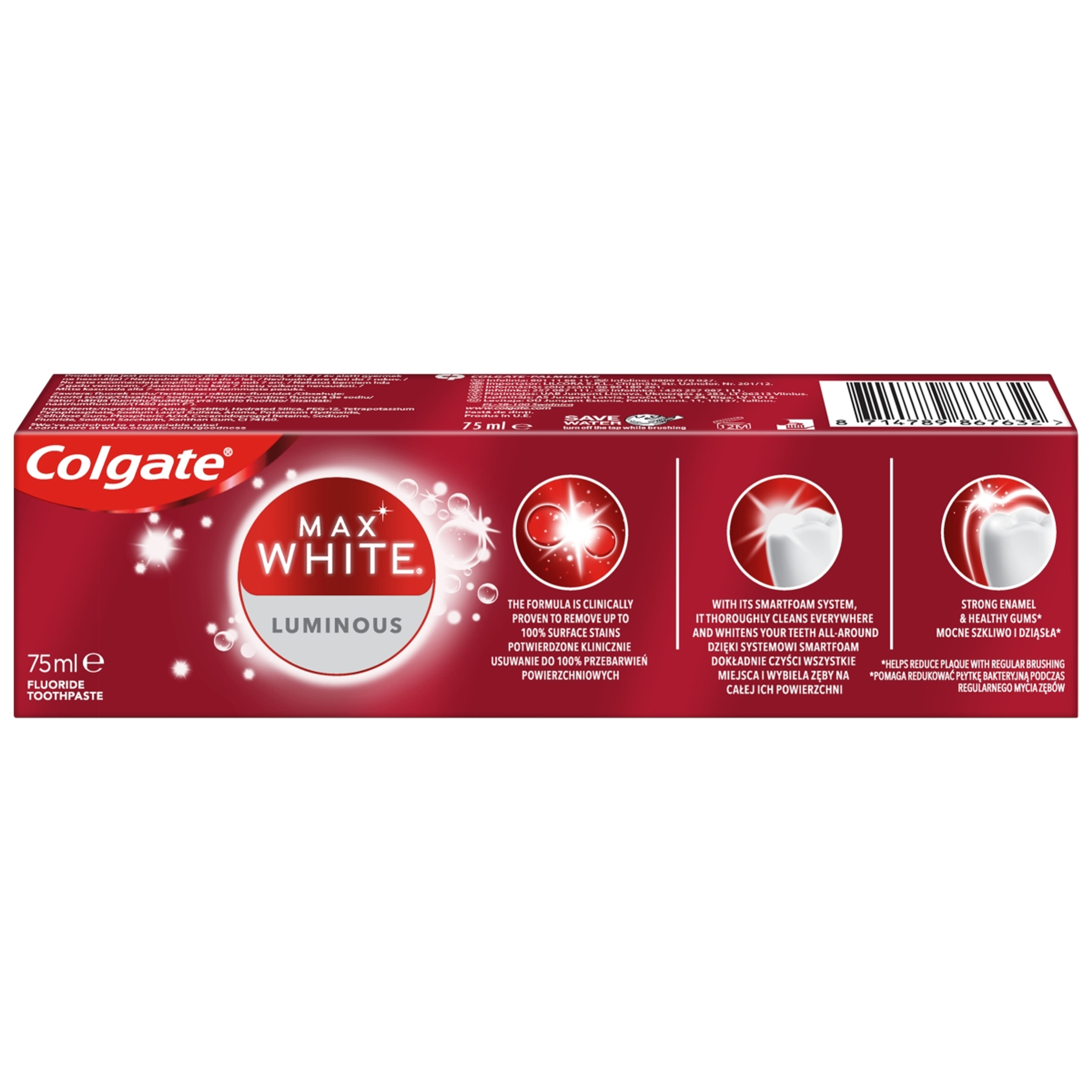 Colgate Max White One Luminous fogfehérítő fogkrém - 75 ml-3