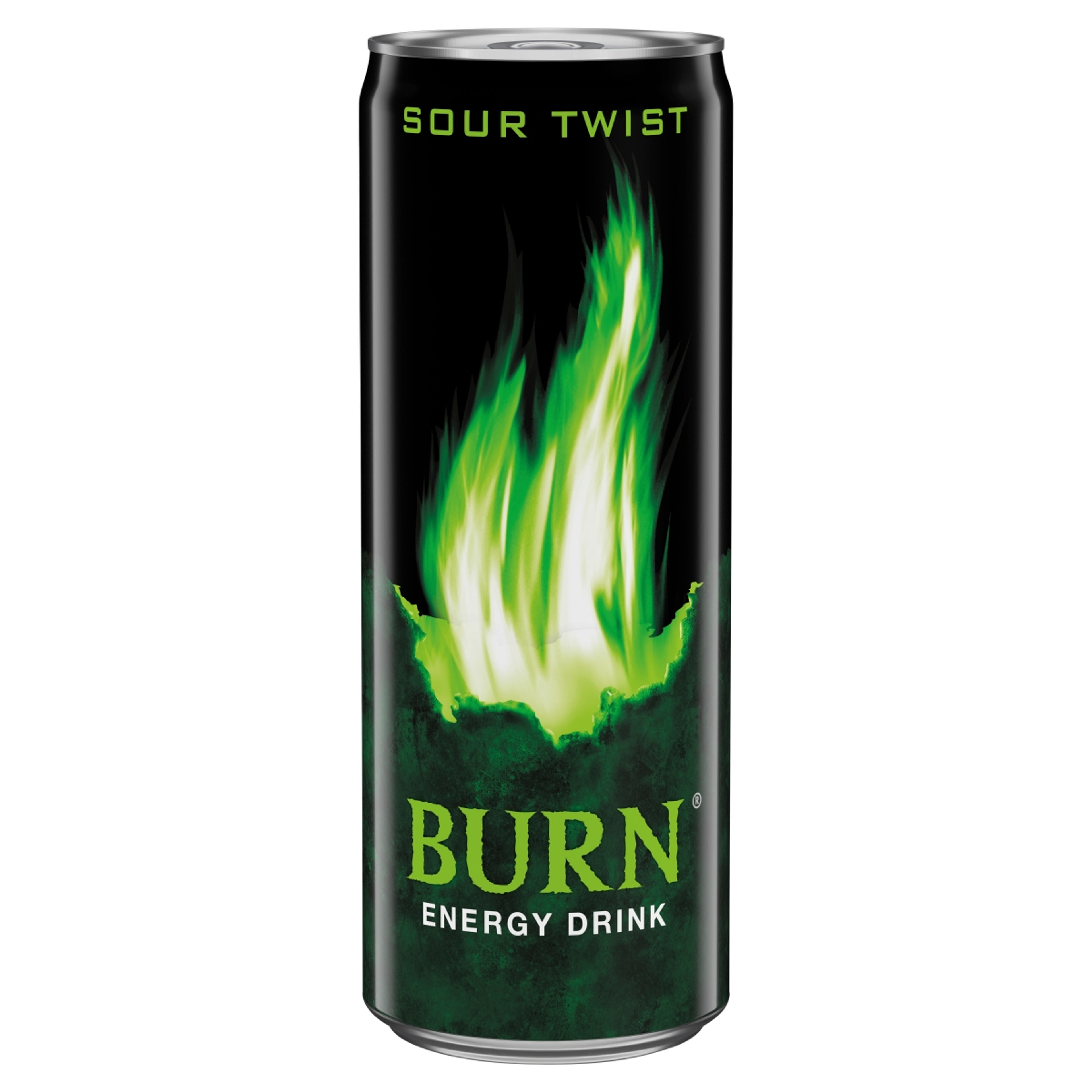 Burn Sour Twist szénsavas ital koffeinnel zöld alma ízű - 250 ml-1